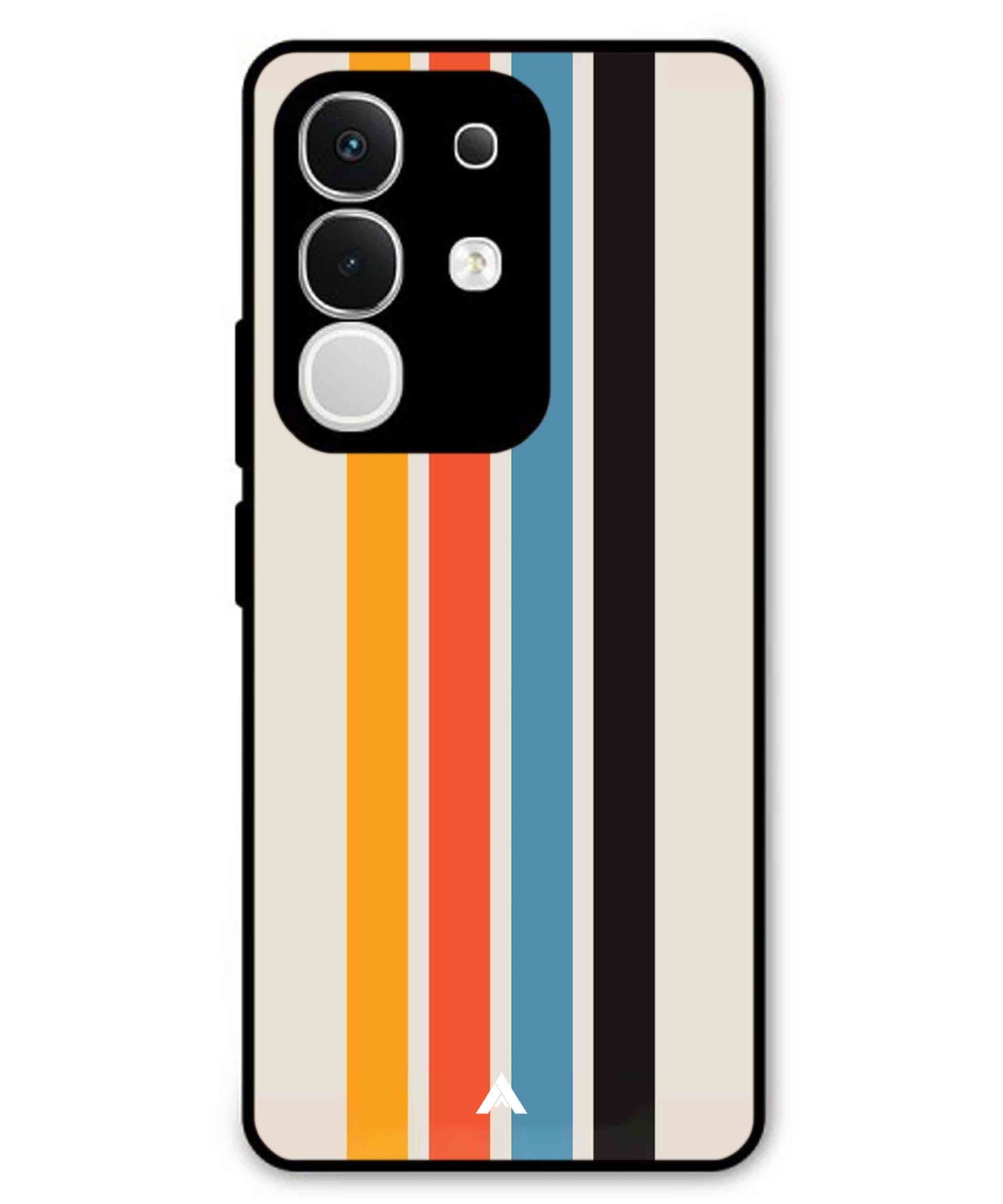 Stripe Pattern 2 Metal Back Cover Phone Case for iQOO Z10x