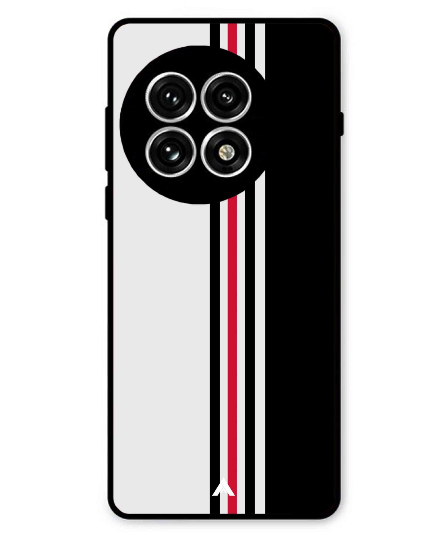 Stripe Pattern 3 Metal Back Cover Phone Case for Oneplus 13R