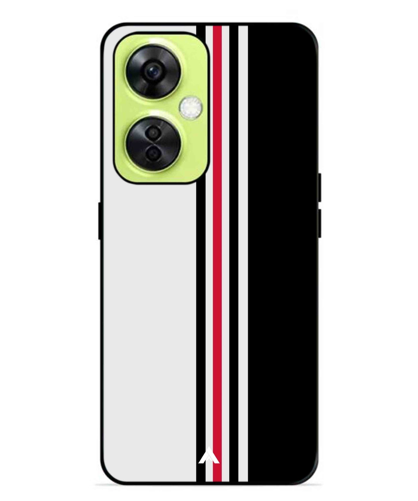 Stripe Pattern 3 Metal Back Cover Phone Case for Oneplus Nord CE 3 Lite