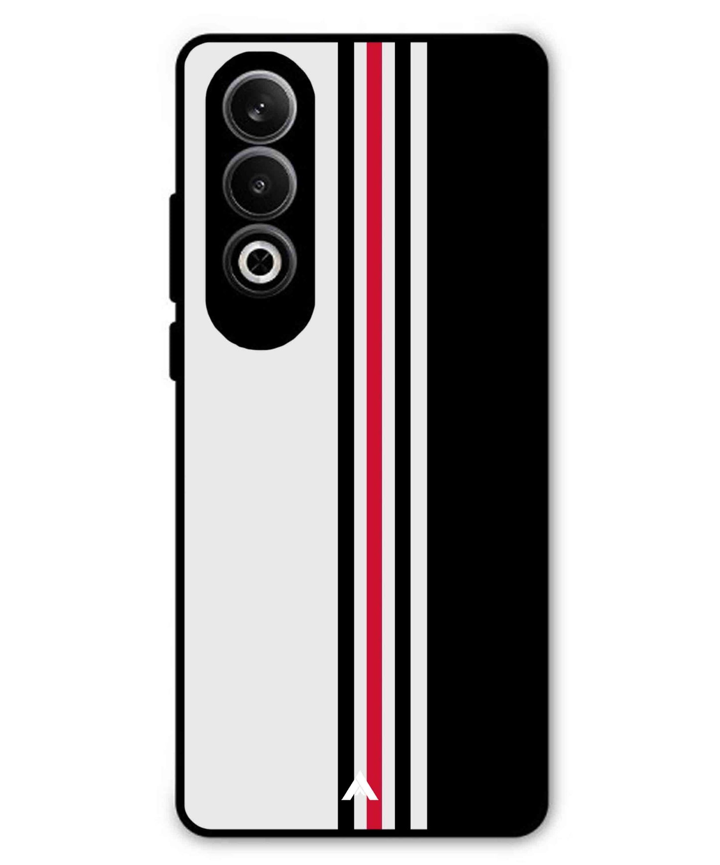 Stripe Pattern 3 Metal Back Cover Phone Case for Oneplus Nord CE 4