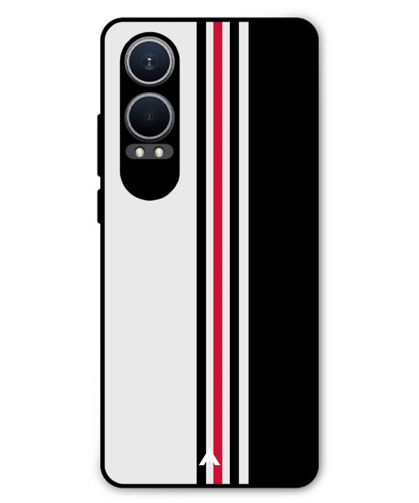 Stripe Pattern 3 Metal Back Cover Phone Case for Oneplus Nord CE 4 Lite