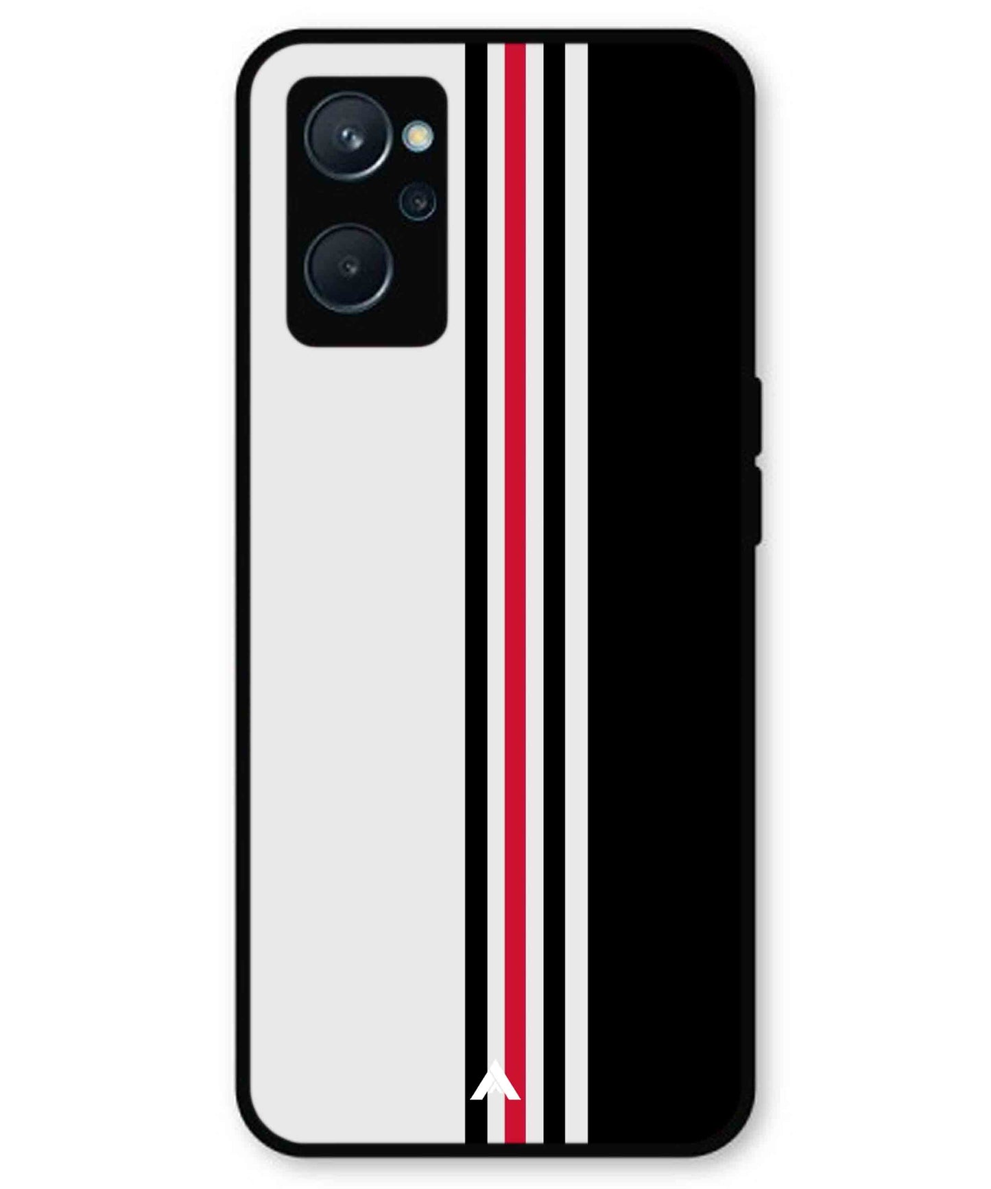 Stripe Pattern 3 Metal Back Cover Phone Case for Realme 10