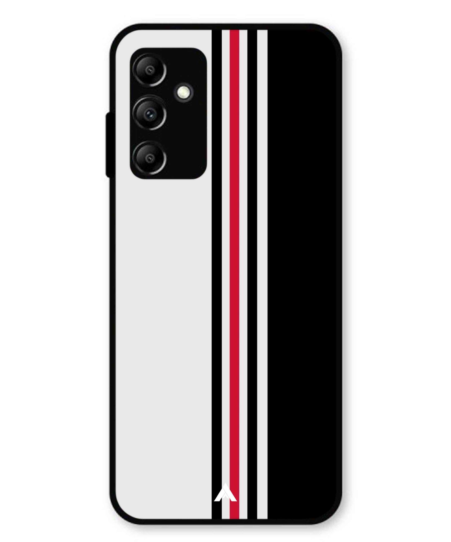 Stripe Pattern 3 Metal Back Cover Phone Case for Samsung Galaxy A14 5G
