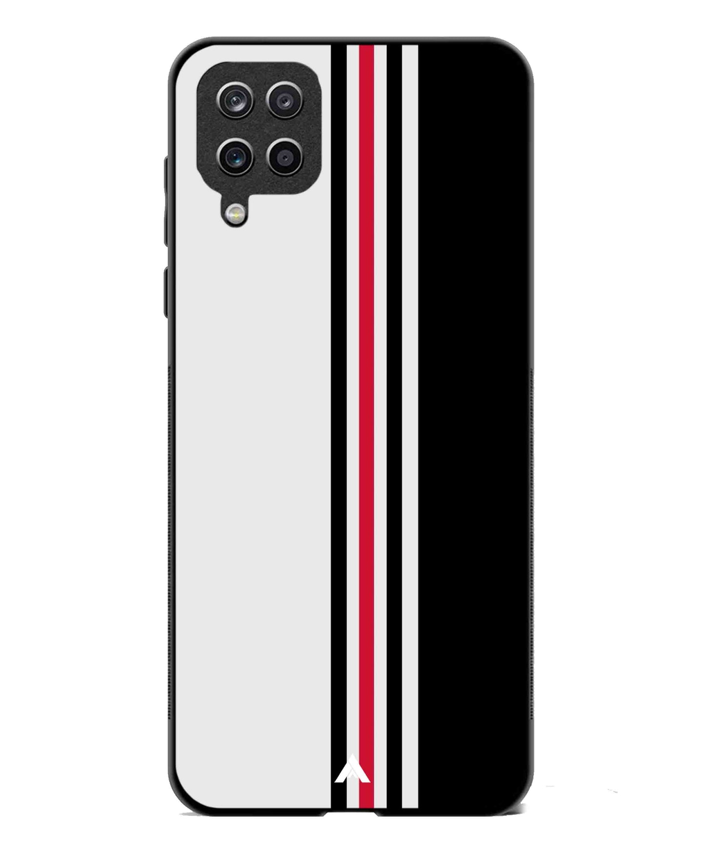 Stripe Pattern 3 Metal Back Cover Phone Case for Samsung Galaxy A42