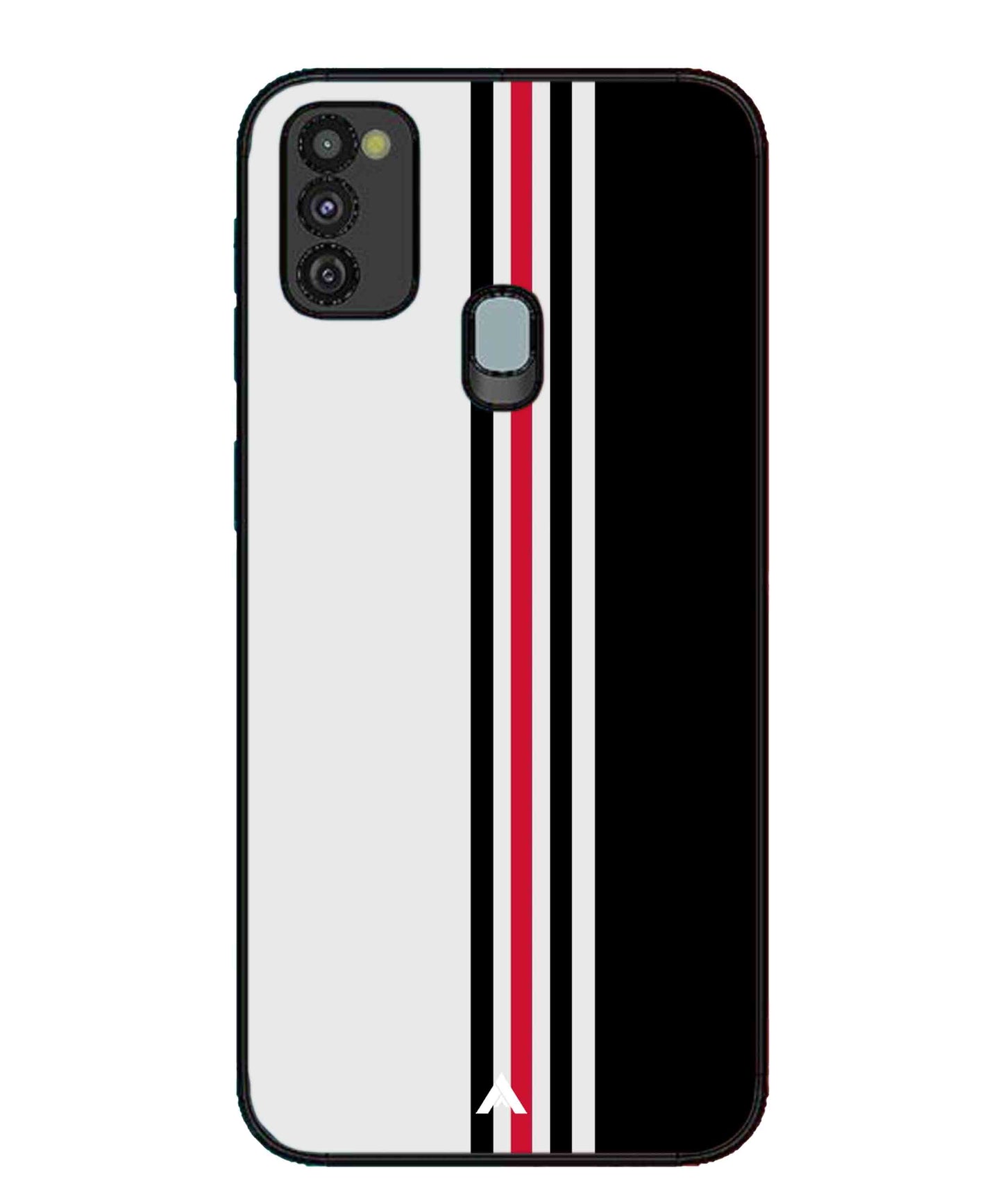 Stripe Pattern 3 Metal Back Cover Phone Case for Samsung Galaxy M30s