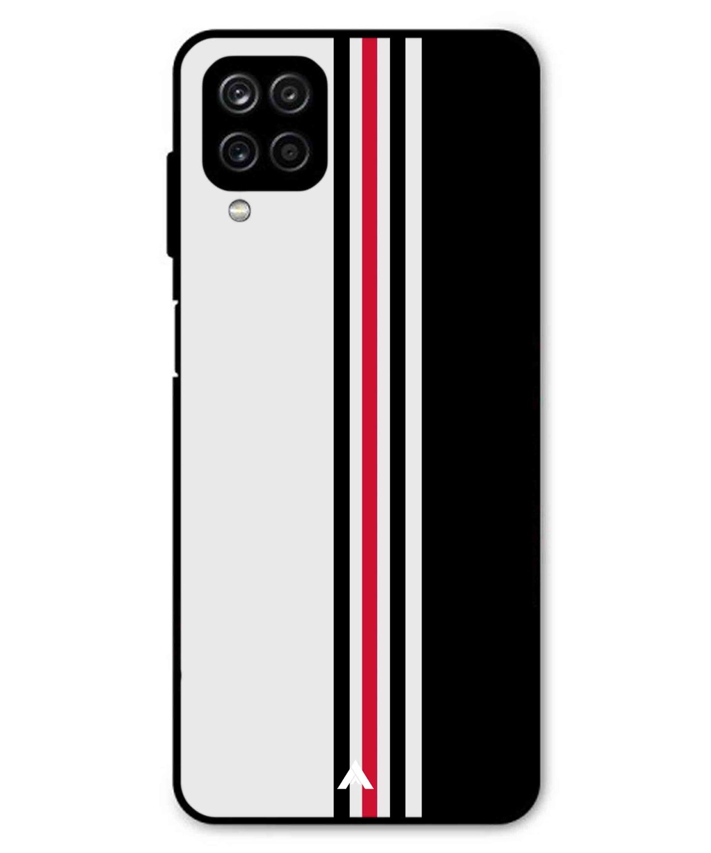Stripe Pattern 3 Metal Back Cover Phone Case for Samsung Galaxy M33