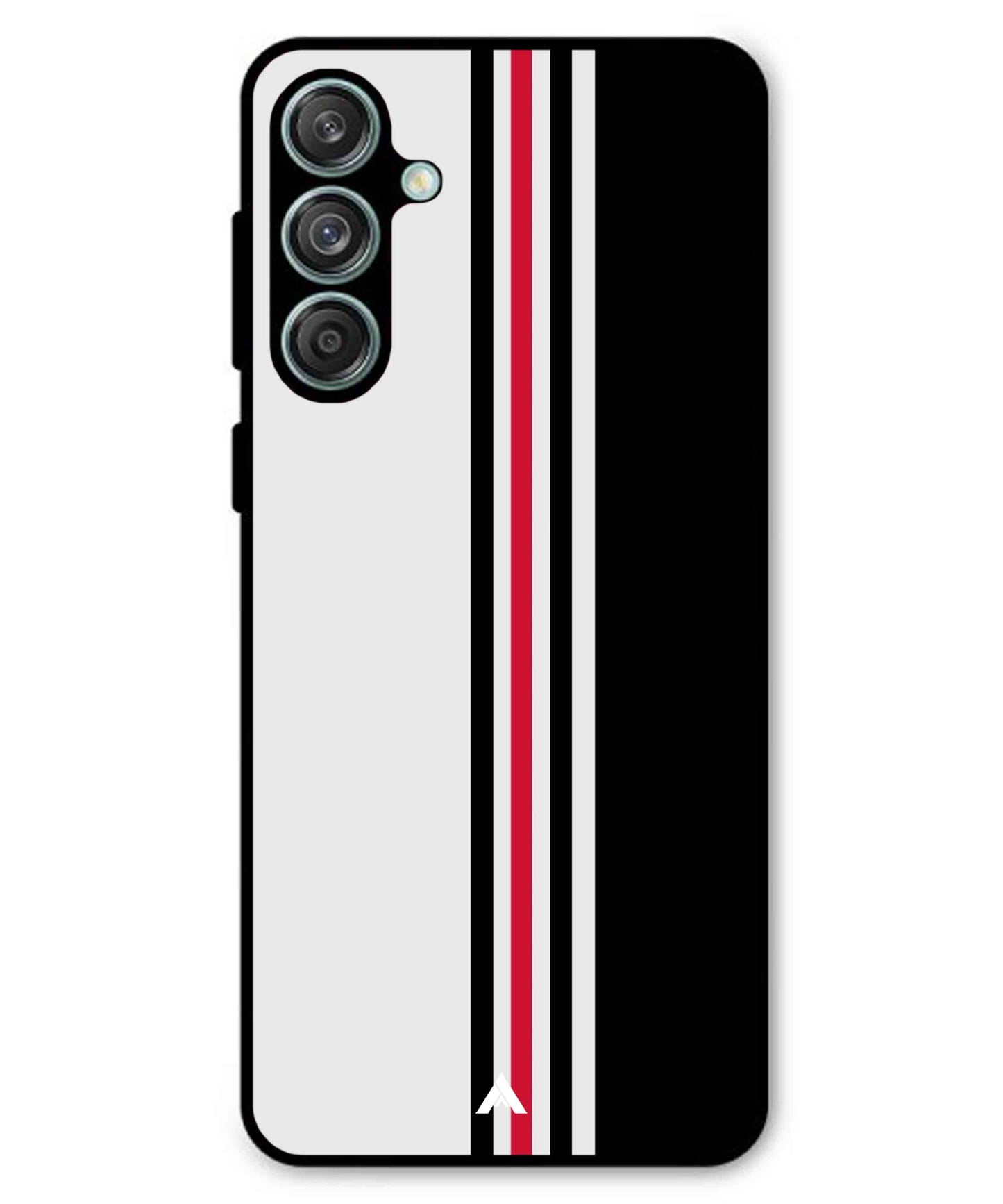 Stripe Pattern 3 Metal Back Cover Phone Case for Samsung Galaxy M55