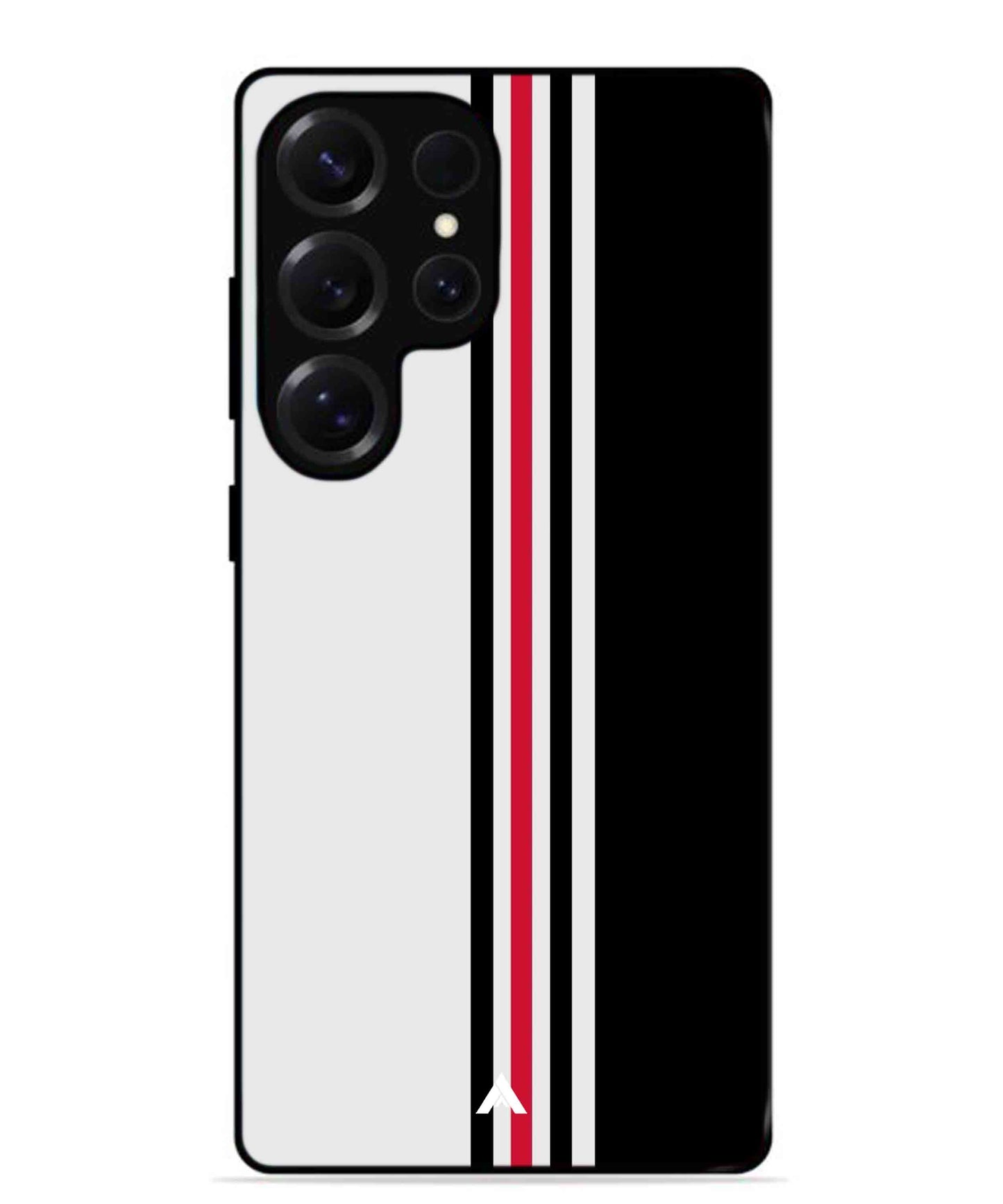 Stripe Pattern 3 Metal Back Cover Phone Case for Samsung Galaxy S25 Ultra