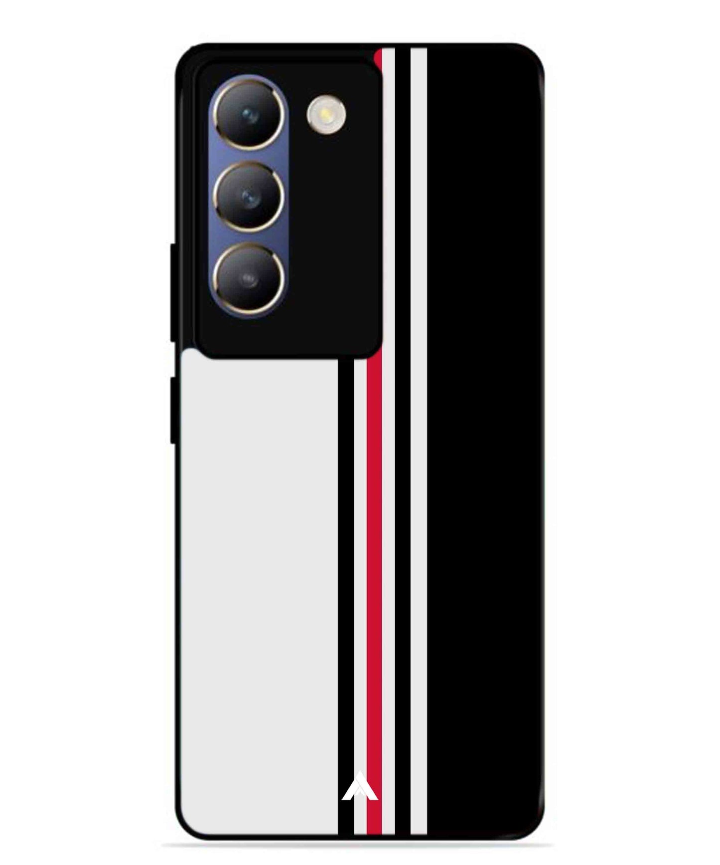 Stripe Pattern 3 Metal Back Cover Phone Case for Vivo Y200e
