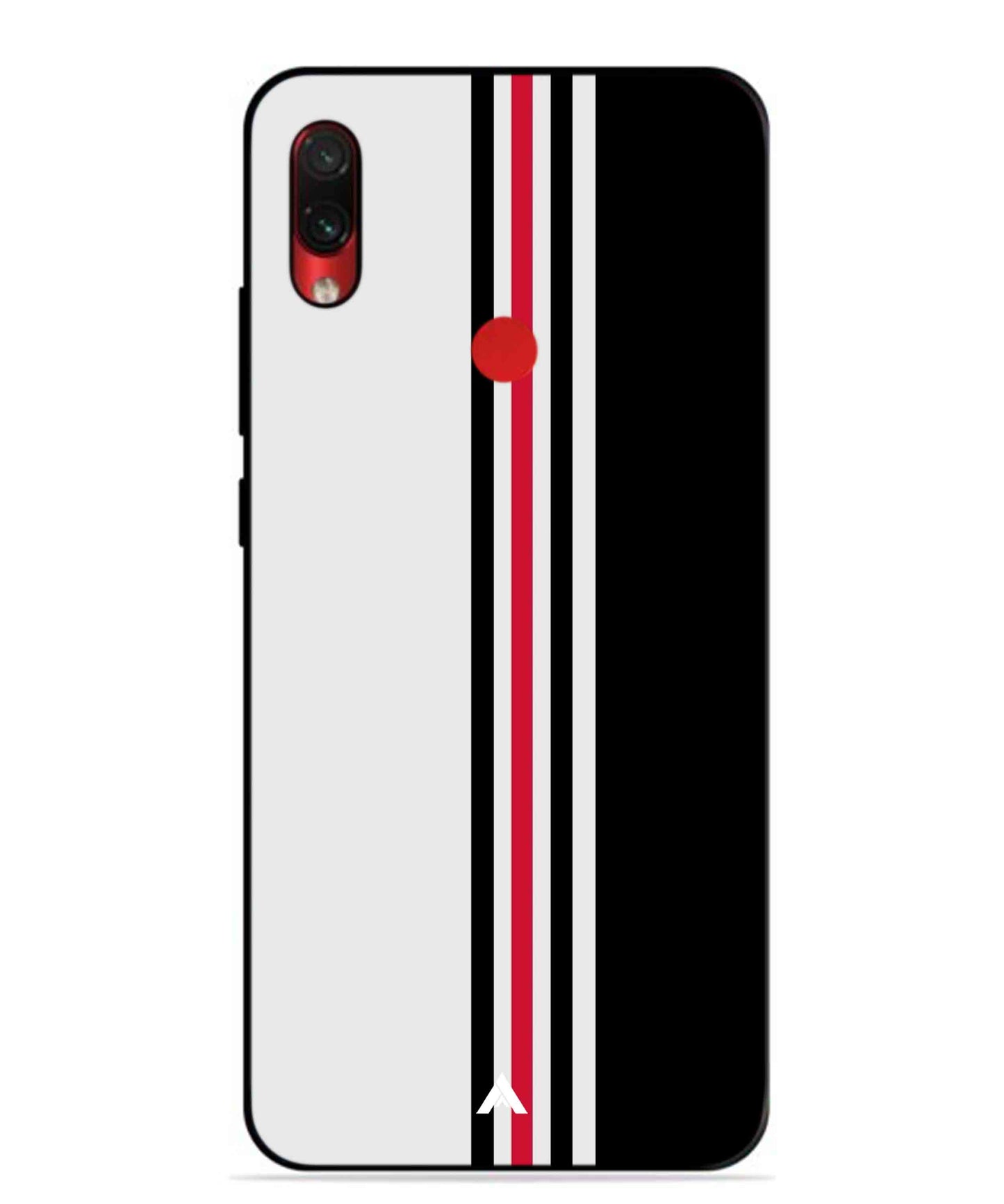 Stripe Pattern 3 Metal Back Cover Phone Case for Xiaomi Redmi Note 7s
