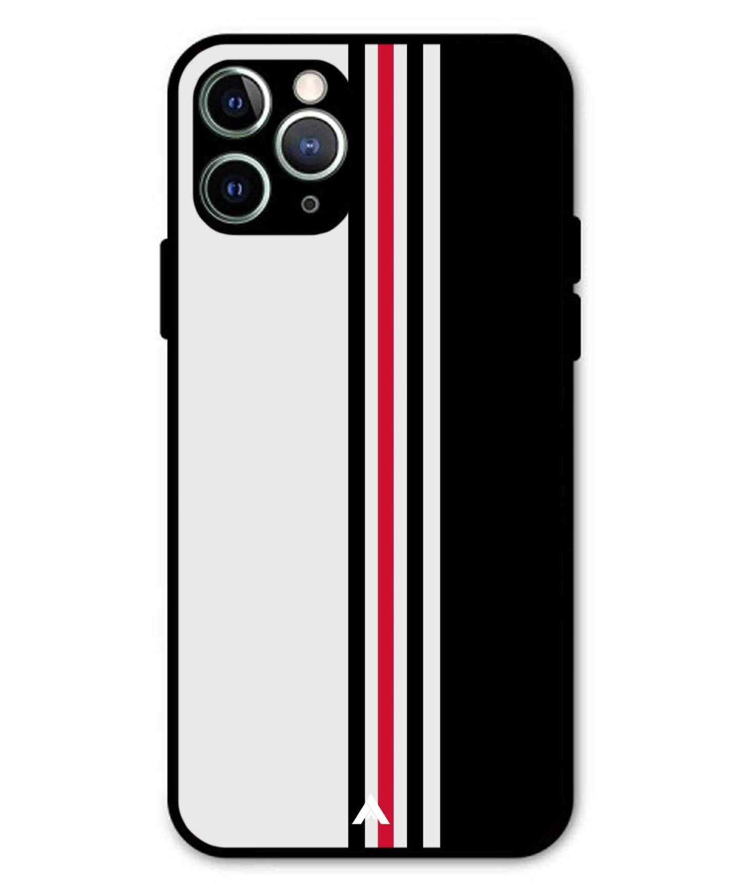 Stripe Pattern 3 Metal Back Cover Phone Case for iPhone 11 Pro Max