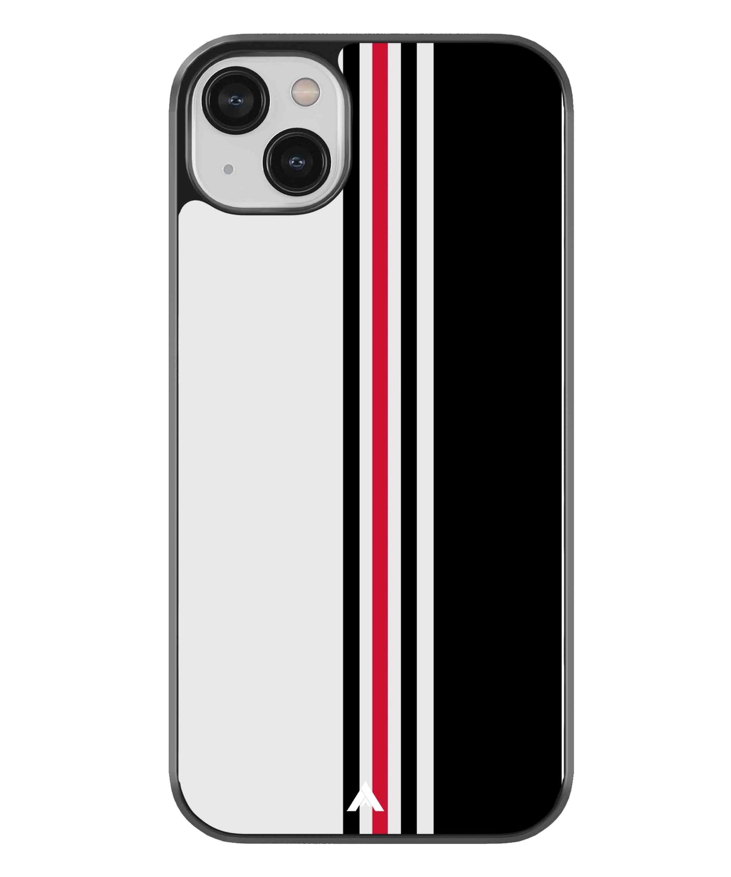 Stripe Pattern 3 Metal Back Cover Phone Case for iPhone 13