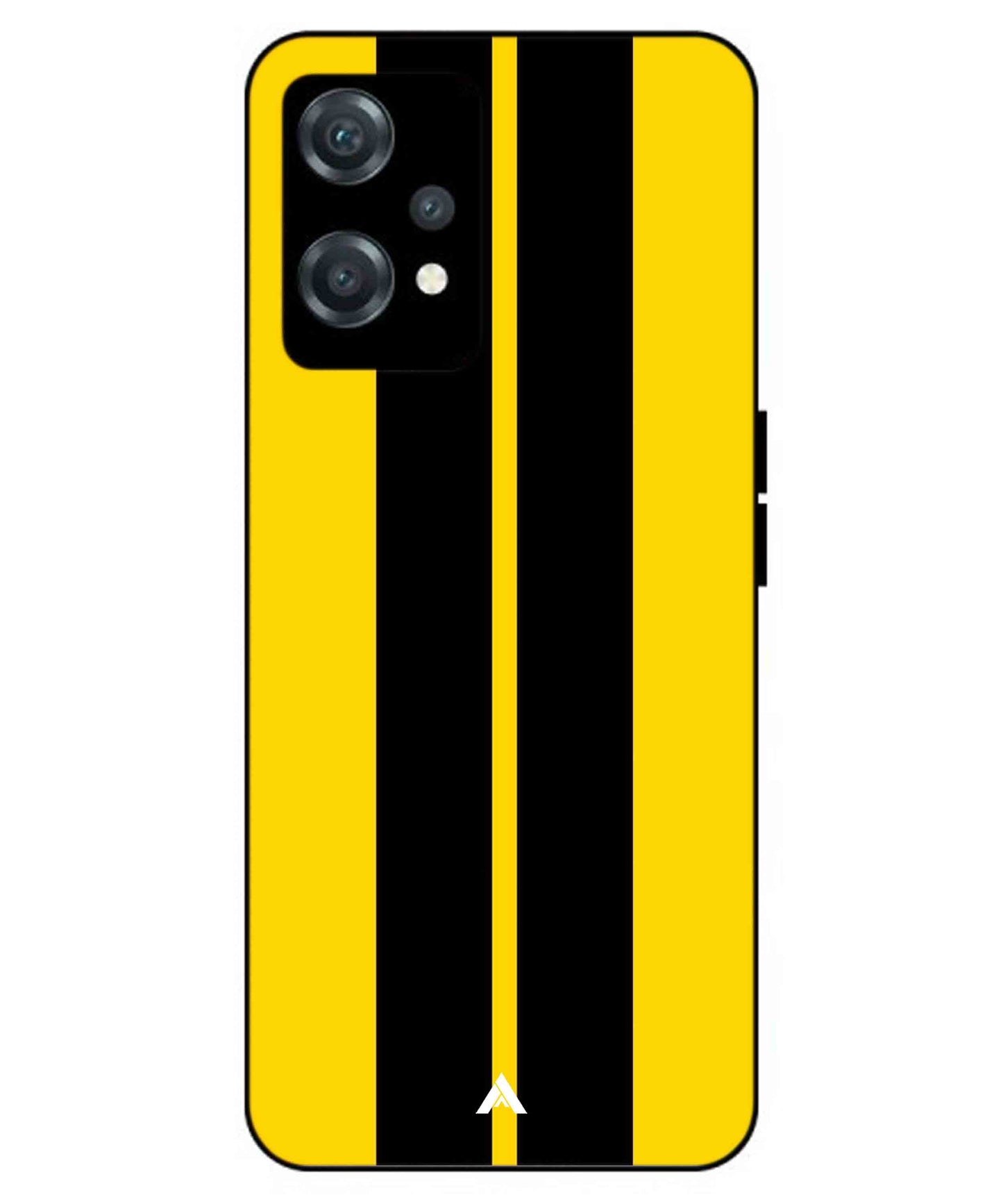Stripe Pattern 4 Metal Back Cover Phone Case for Oneplus Nord CE 2 Lite