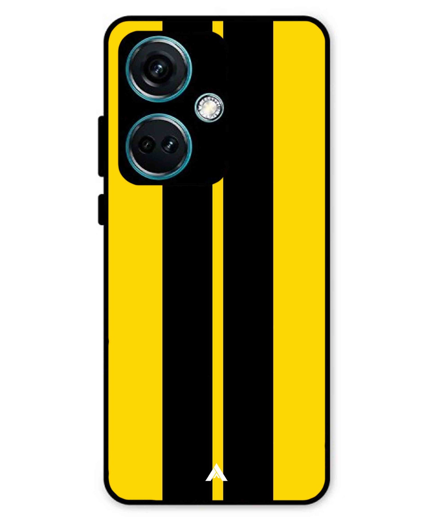 Stripe Pattern 4 Metal Back Cover Phone Case for Oneplus Nord CE 3