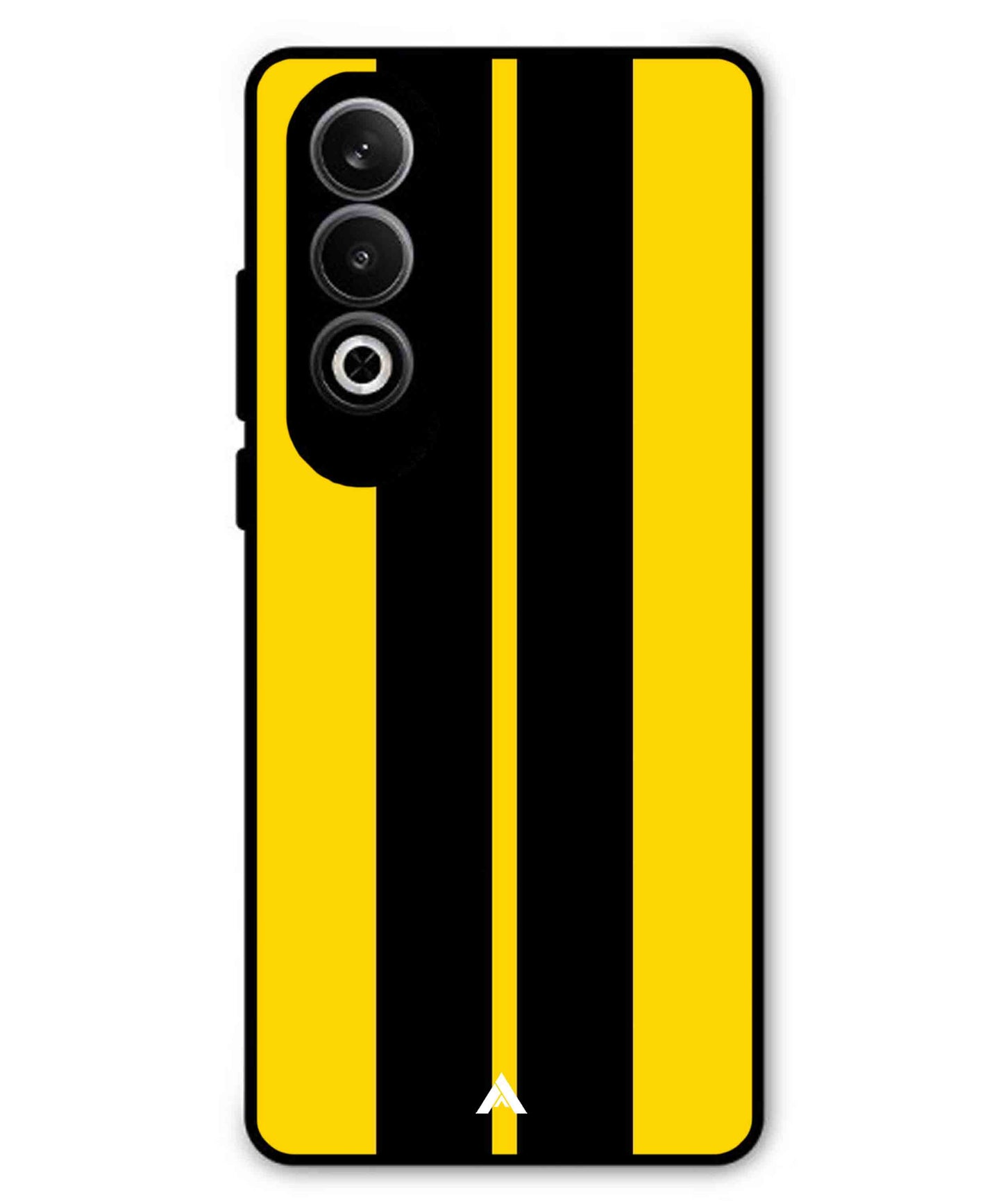 Stripe Pattern 4 Metal Back Cover Phone Case for Oneplus Nord CE 4