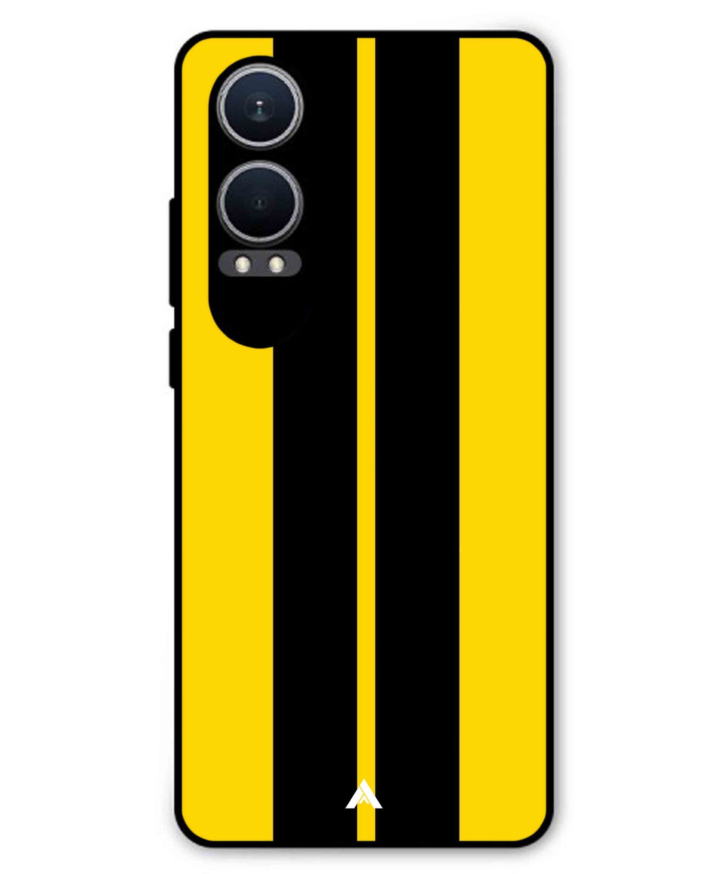 Stripe Pattern 4 Metal Back Cover Phone Case for Oneplus Nord CE 4 Lite