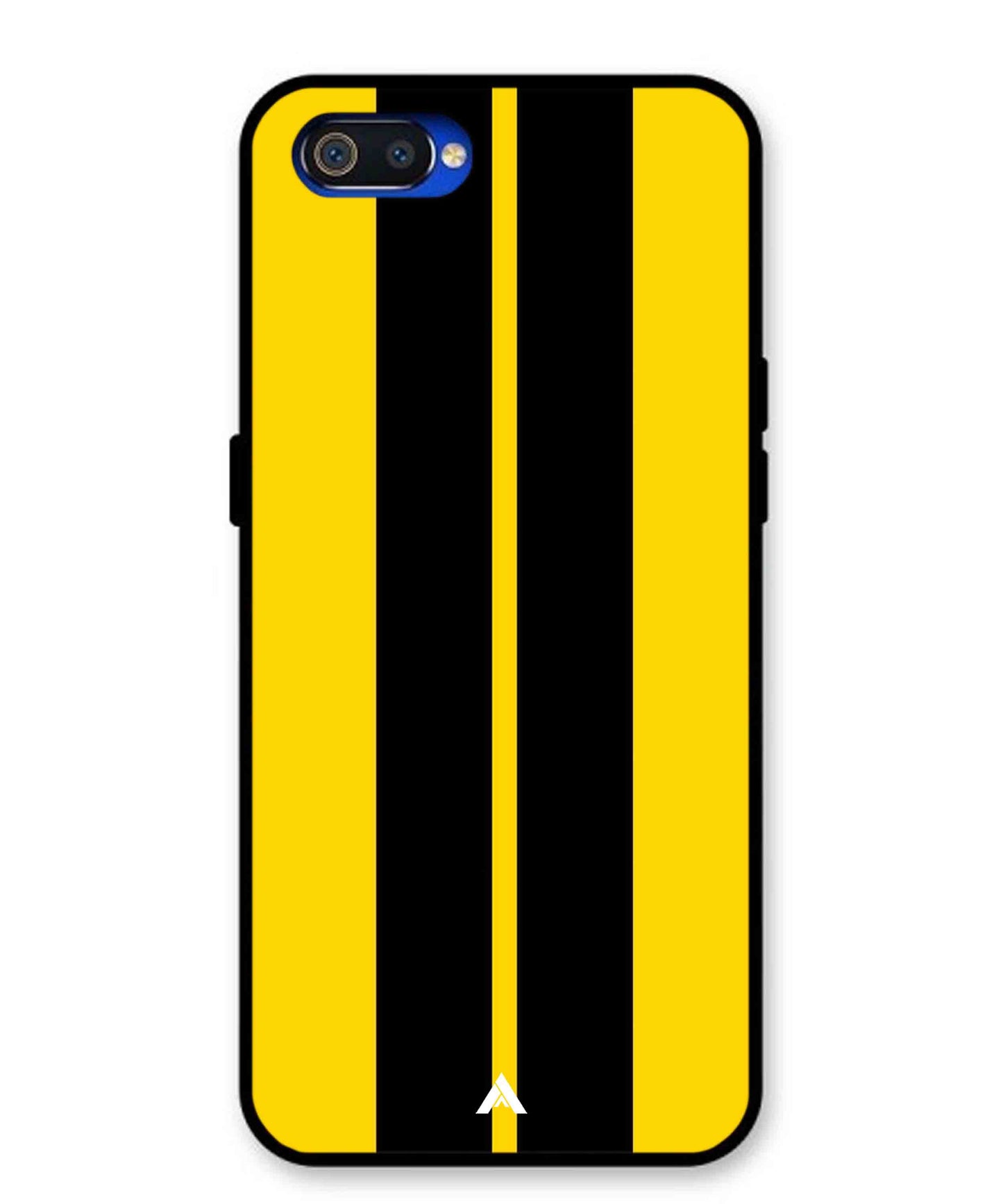 Stripe Pattern 4 Metal Back Cover Phone Case for Oppo A1K