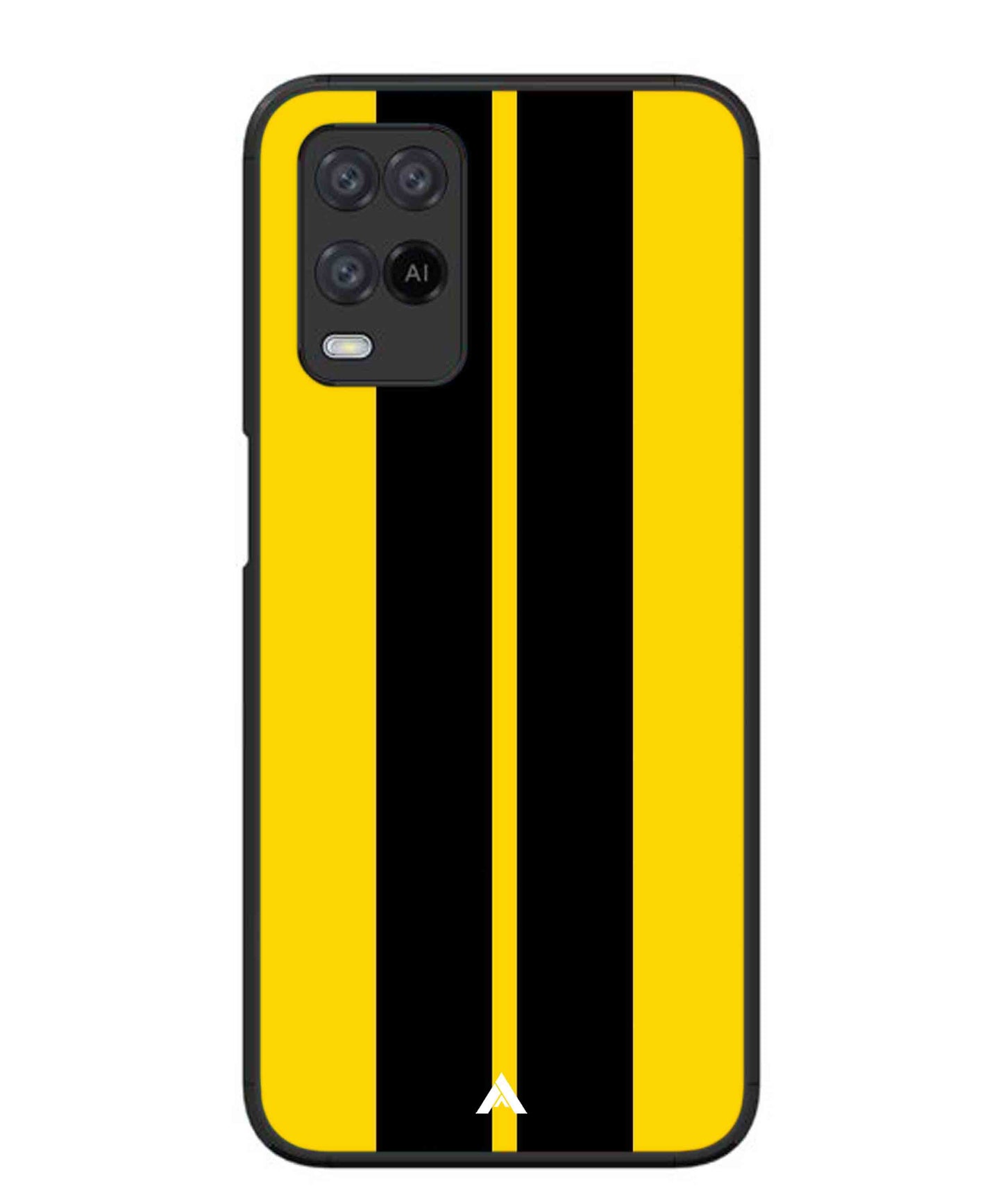 Stripe Pattern 4 Metal Back Cover Phone Case for Oppo A54