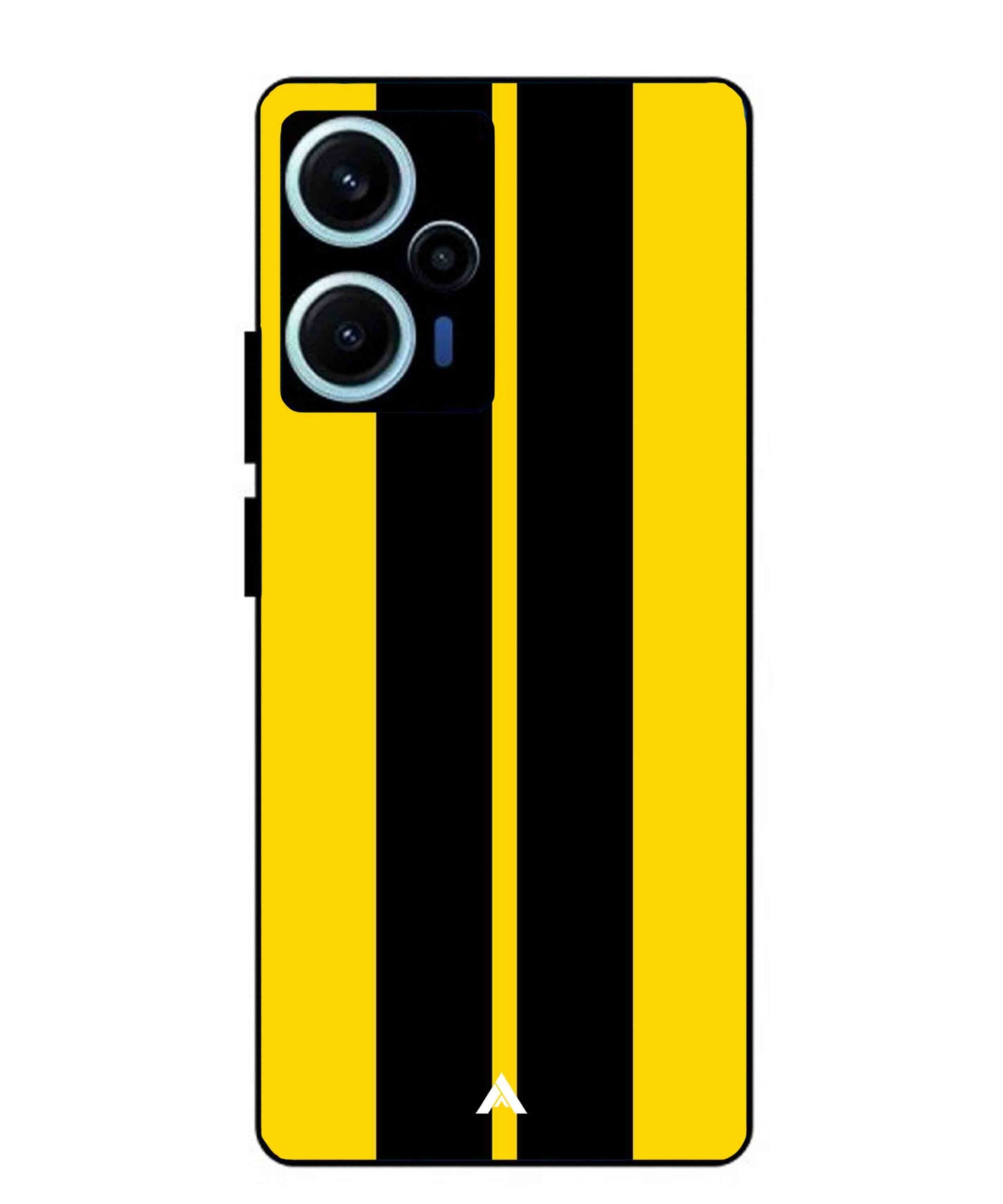 Stripe Pattern 4 Metal Back Cover Phone Case for Poco F5