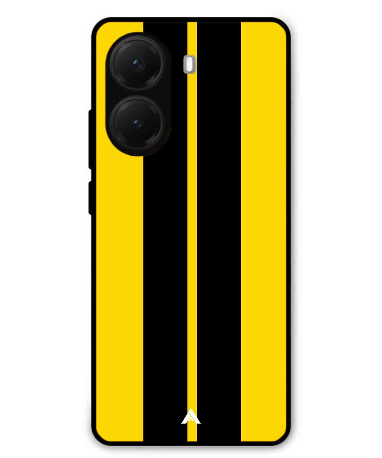 Stripe Pattern 4 Metal Back Cover Phone Case for Poco X7 Pro