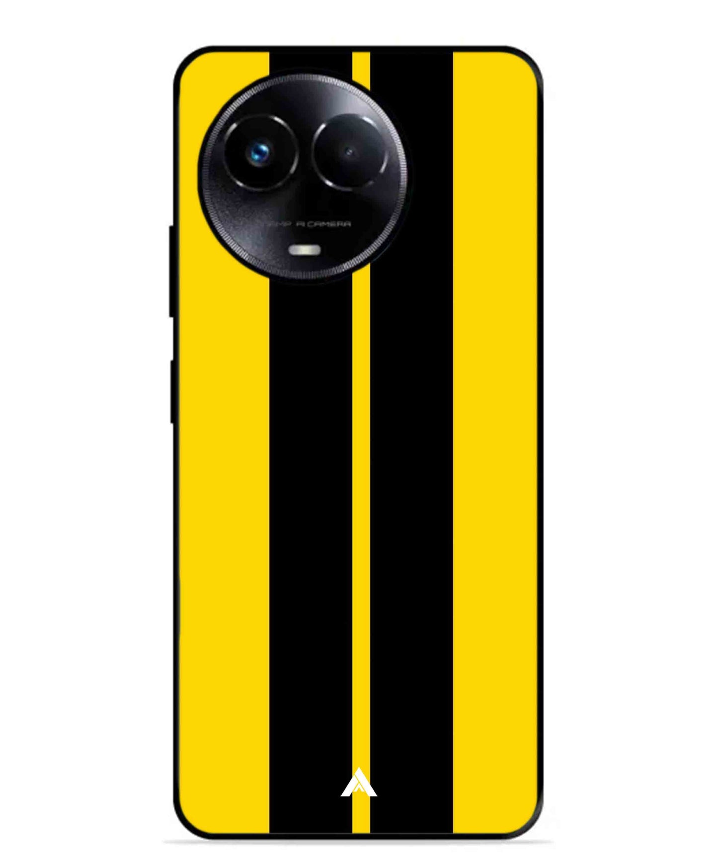 Stripe Pattern 4 Metal Back Cover Phone Case for Realme 11 5G
