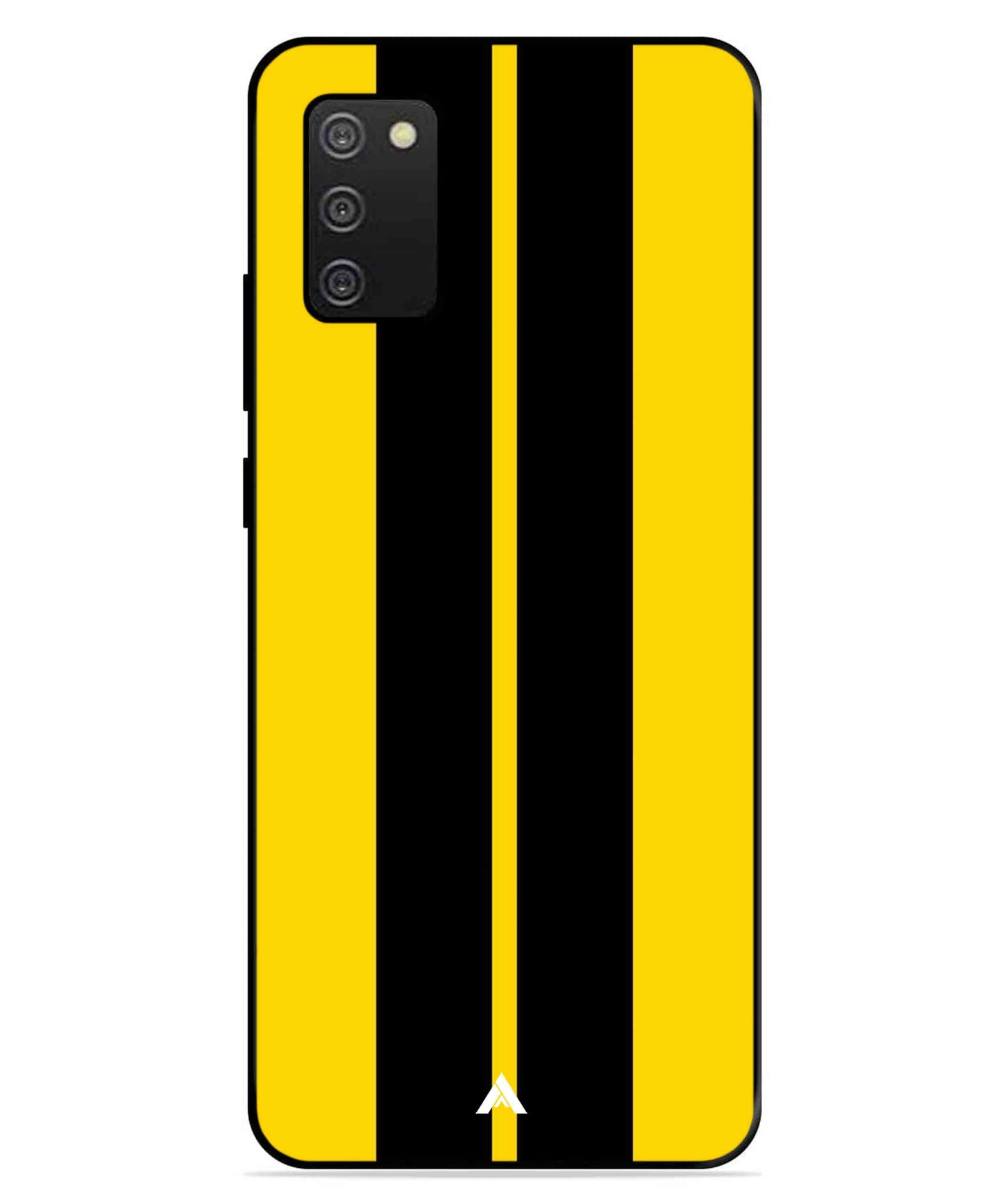 Stripe Pattern 4 Metal Back Cover Phone Case for Samsung Galaxy A03s