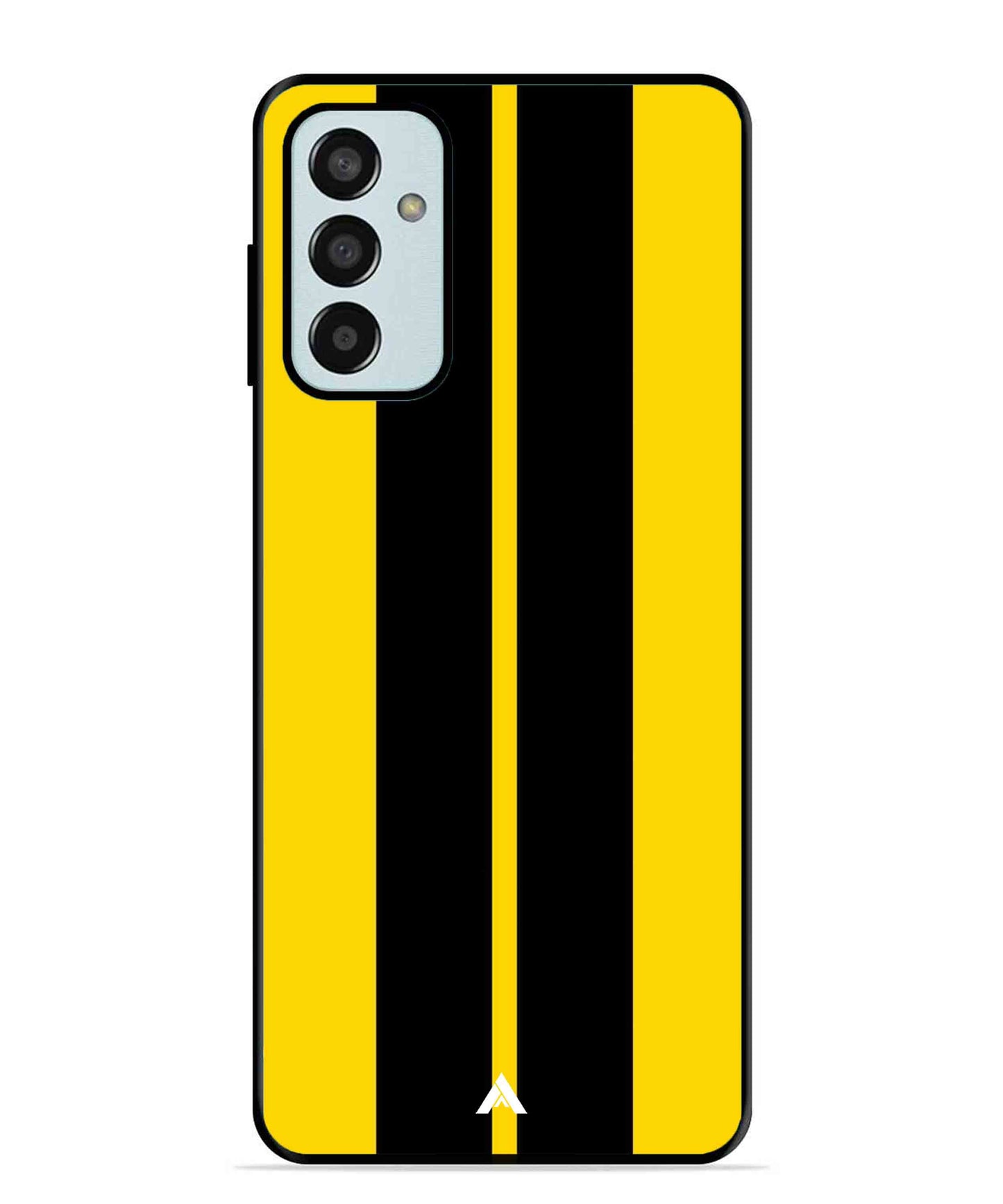 Stripe Pattern 4 Metal Back Cover Phone Case for Samsung Galaxy M13 4G