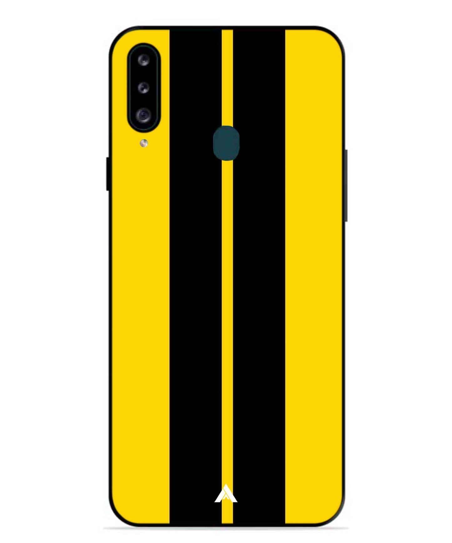 Stripe Pattern 4 Metal Back Cover Phone Case for Samsung Galaxy M30