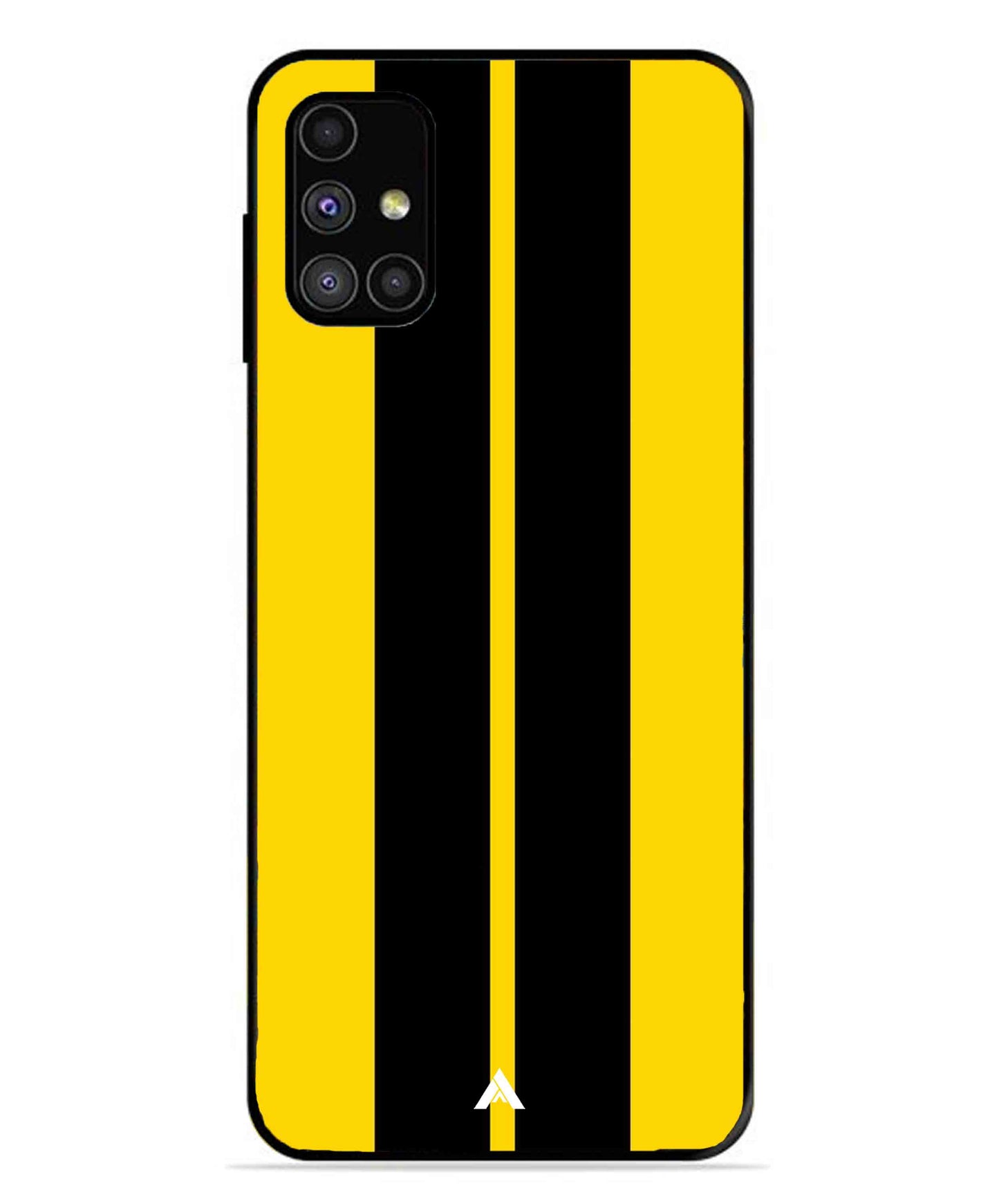 Stripe Pattern 4 Metal Back Cover Phone Case for Samsung Galaxy M31s