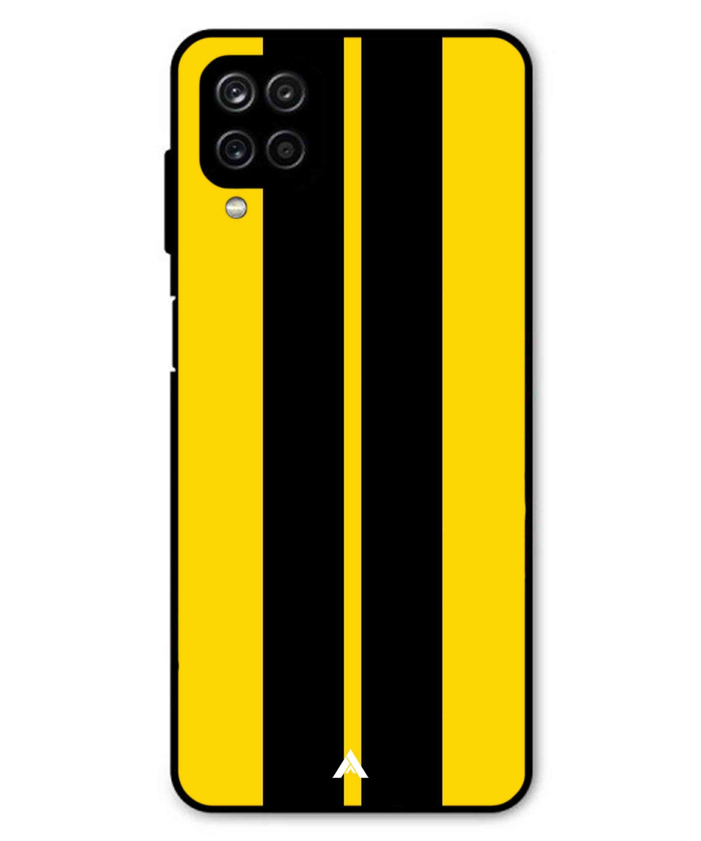 Stripe Pattern 4 Metal Back Cover Phone Case for Samsung Galaxy M33