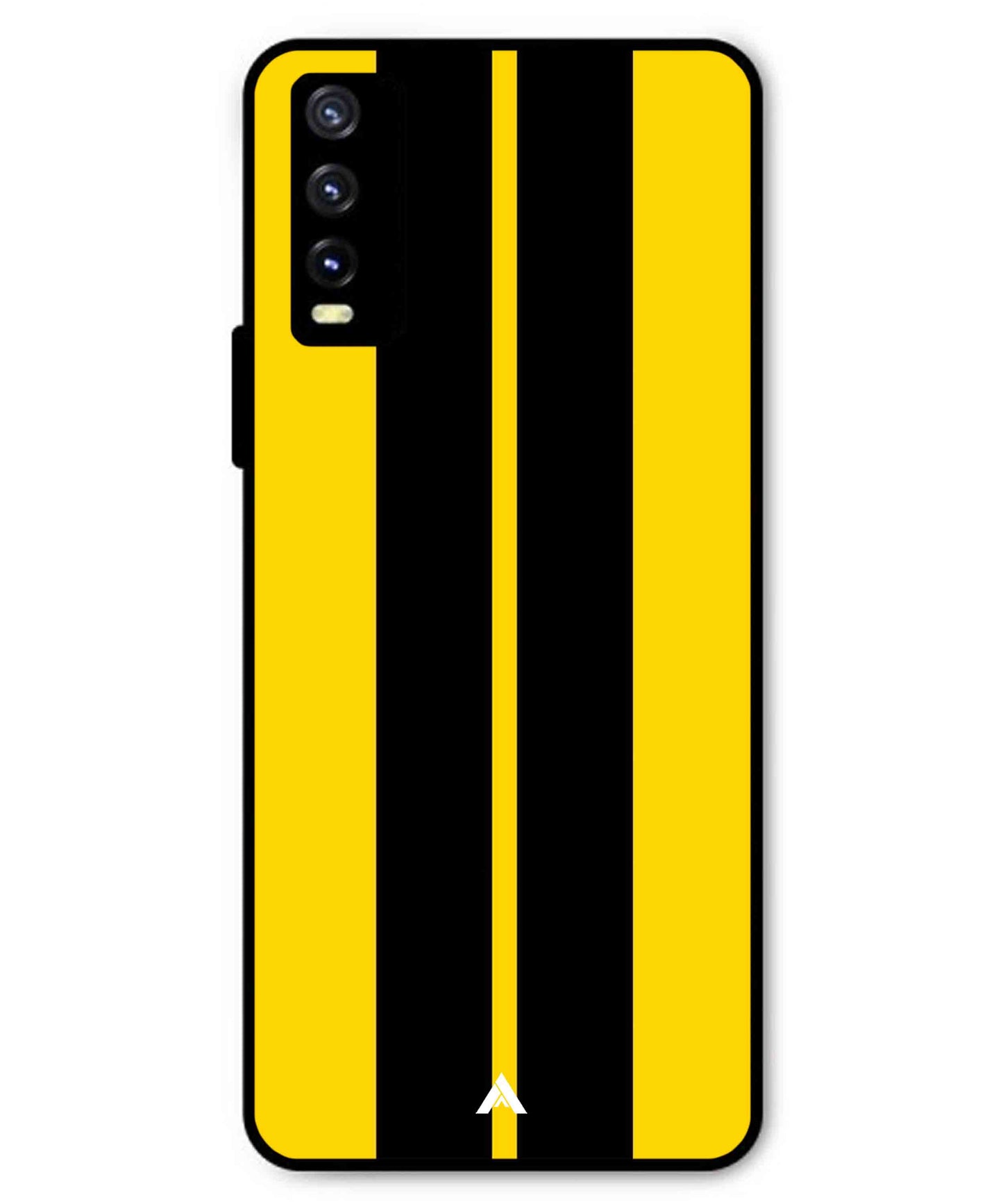 Stripe Pattern 4 Metal Back Cover Phone Case for Vivo Y20