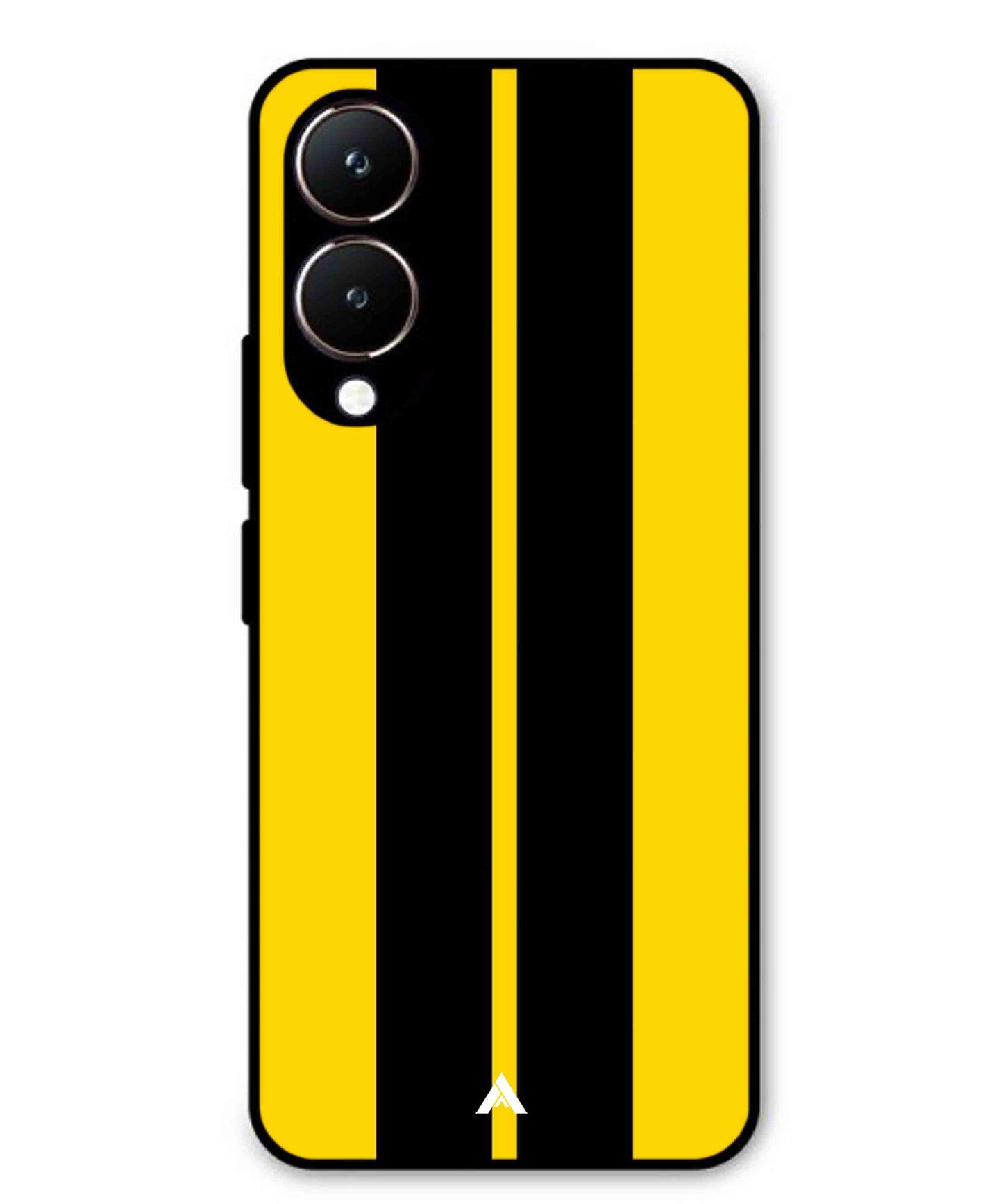 Stripe Pattern 4 Metal Back Cover Phone Case for Vivo Y28