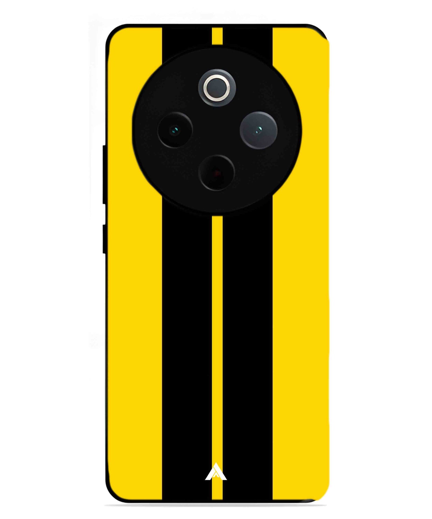 Stripe Pattern 4 Metal Back Cover Phone Case for Vivo Y300 Pro