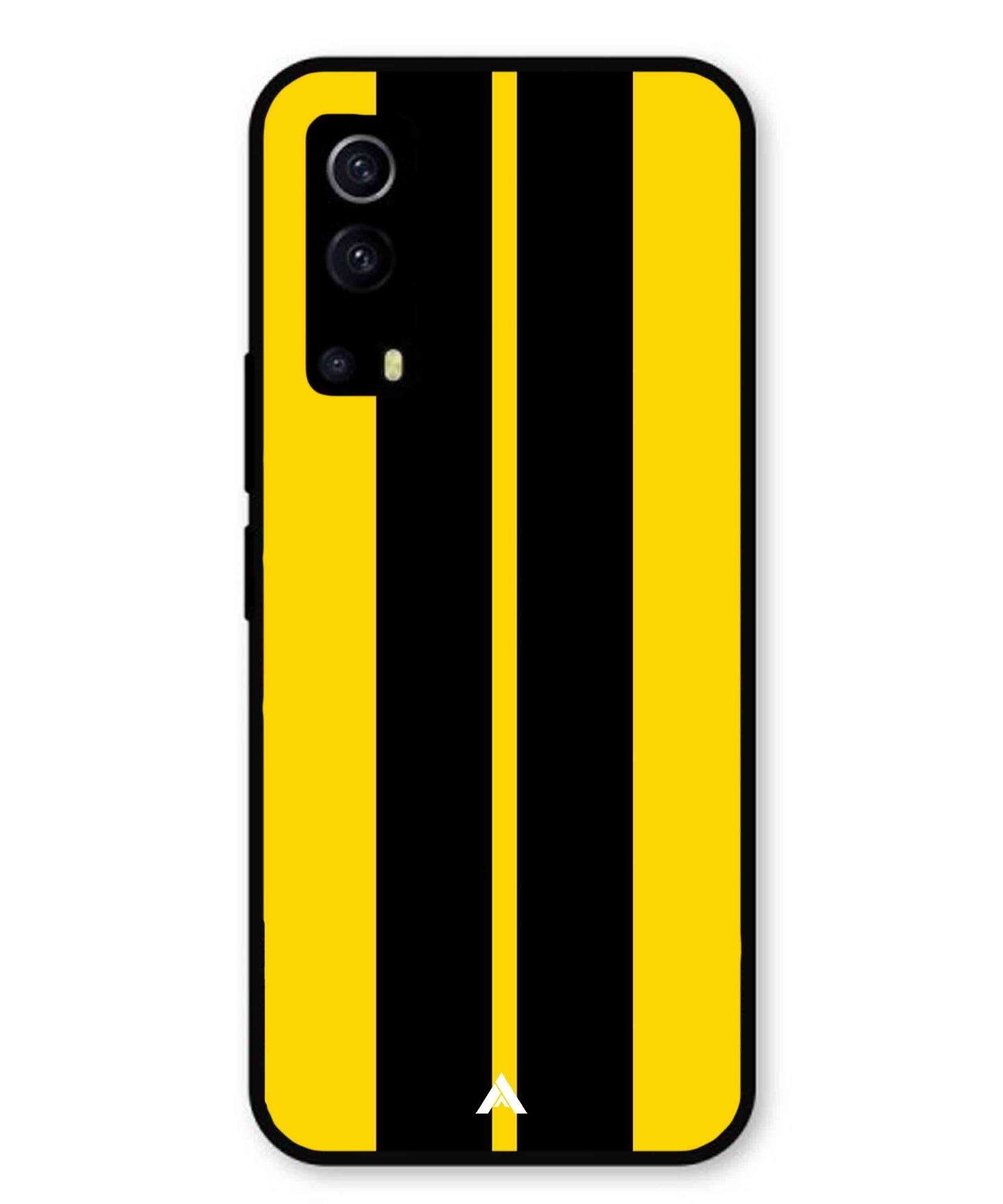 Stripe Pattern 4 Metal Back Cover Phone Case for Vivo Y53s