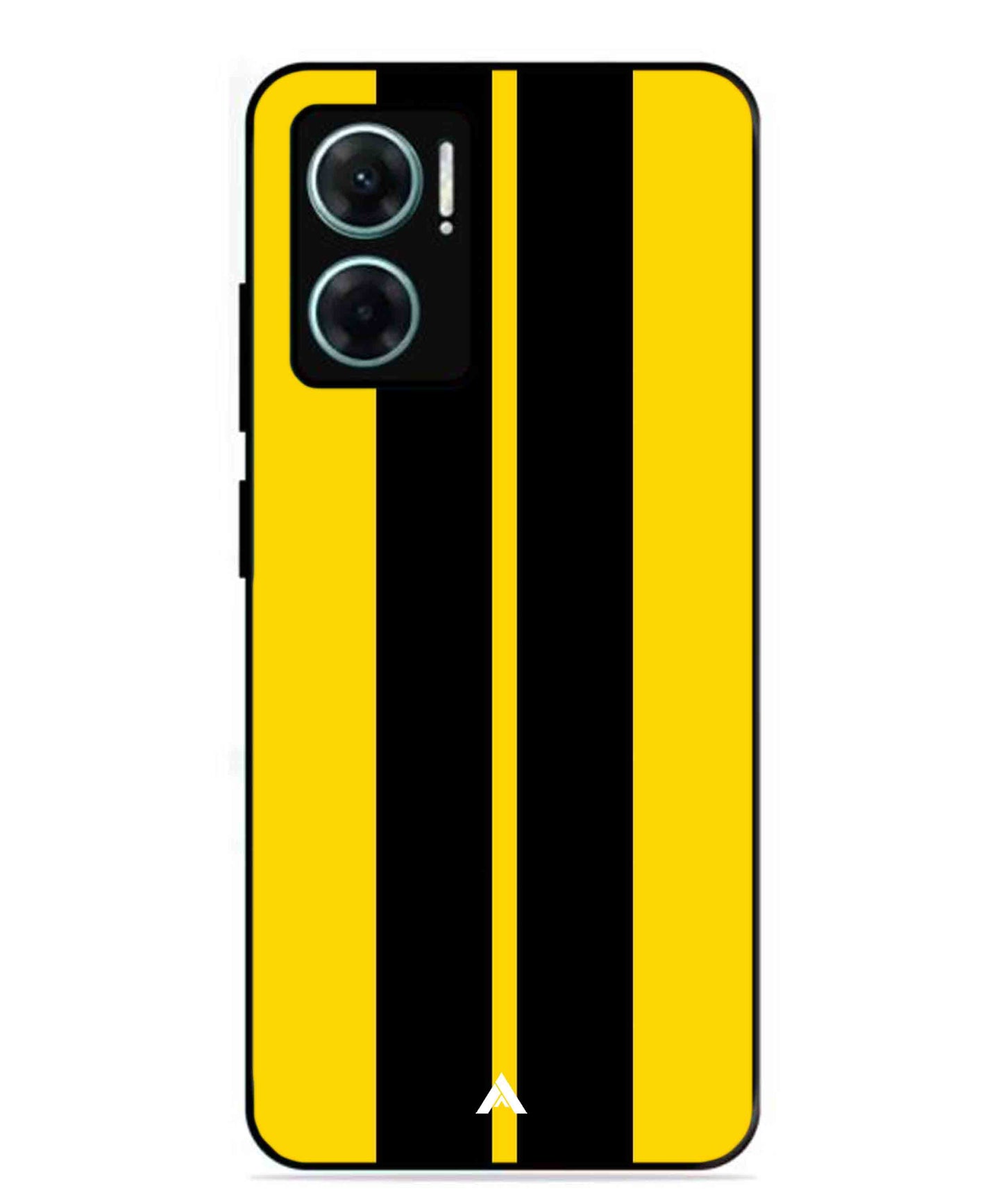 Stripe Pattern 4 Metal Back Cover Phone Case for Xiaomi Redmi 11 Prime 5G