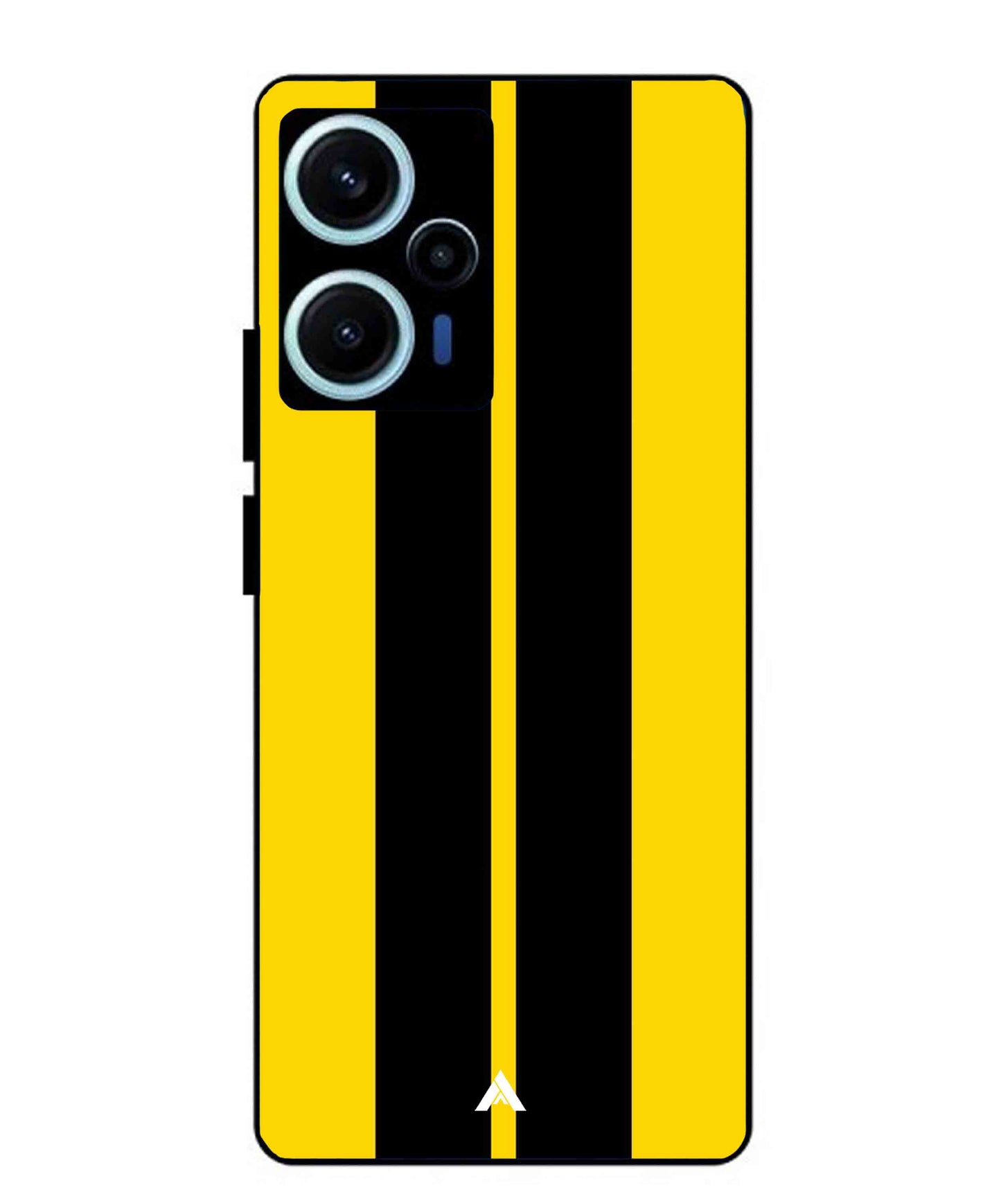 Stripe Pattern 4 Metal Back Cover Phone Case for Xiaomi Redmi Note 12 Turbo