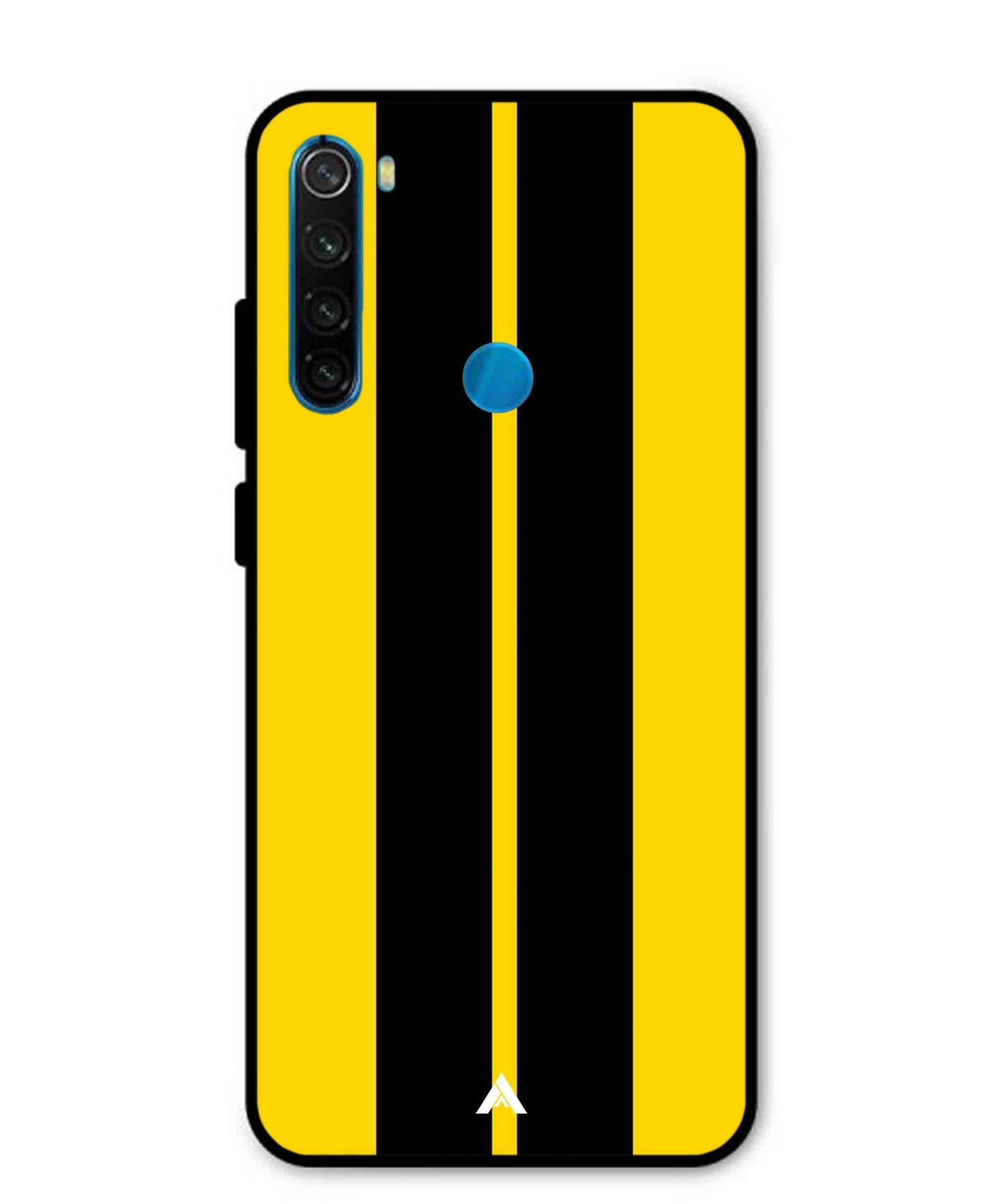 Stripe Pattern 4 Metal Back Cover Phone Case for Xiaomi Redmi Note 8