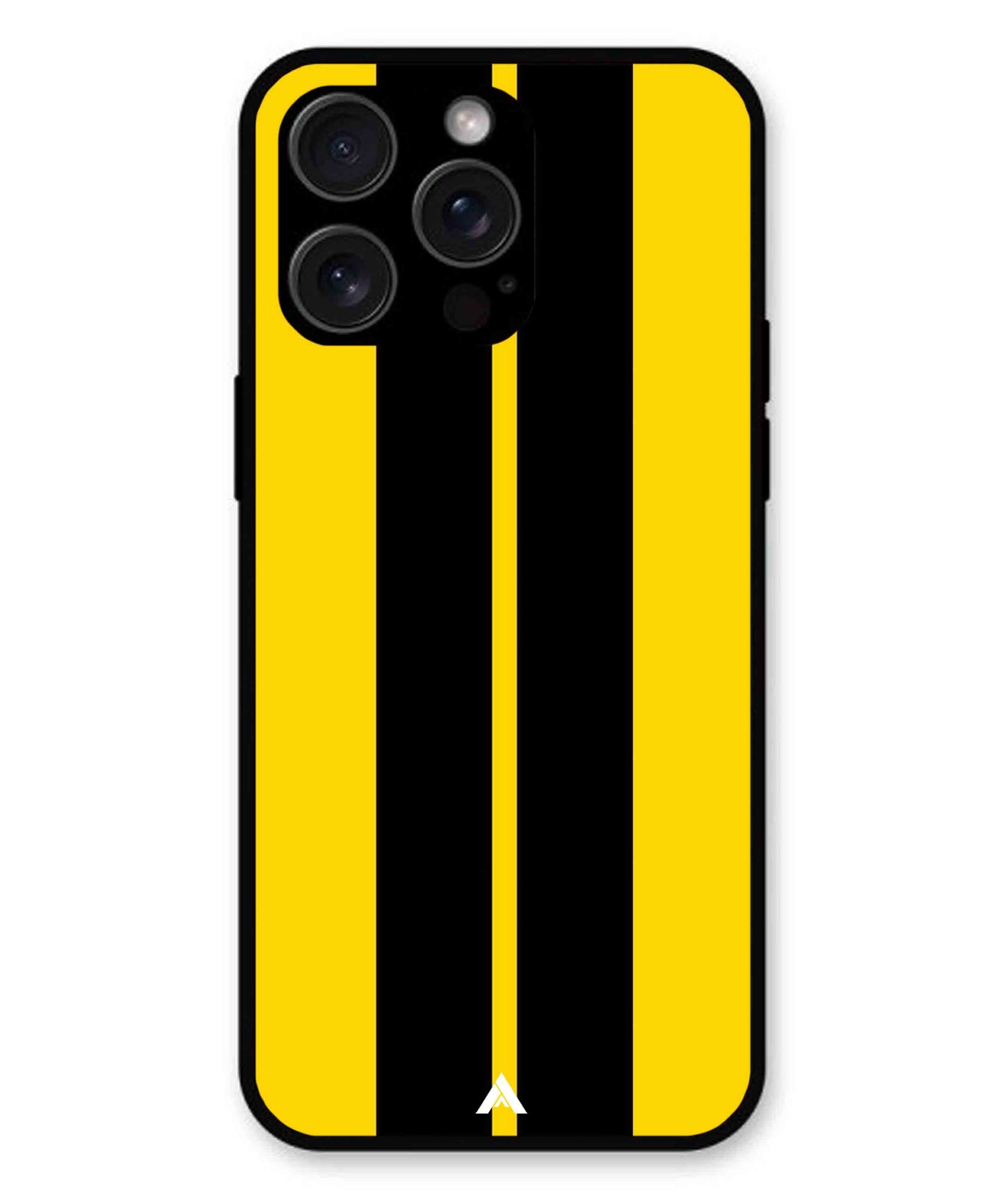 Stripe Pattern 4 Metal Back Cover Phone Case for iPhone 13 Pro Max