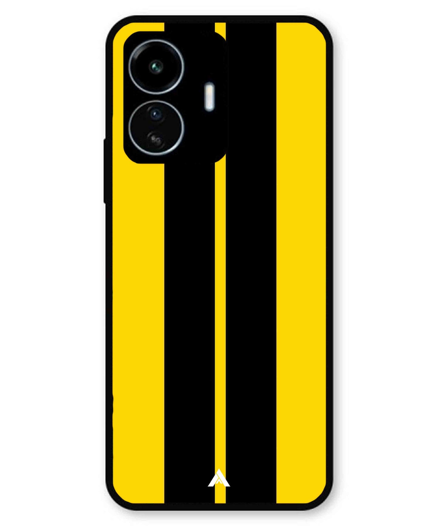 Stripe Pattern 4 Metal Back Cover Phone Case for iQOO Z6 Lite