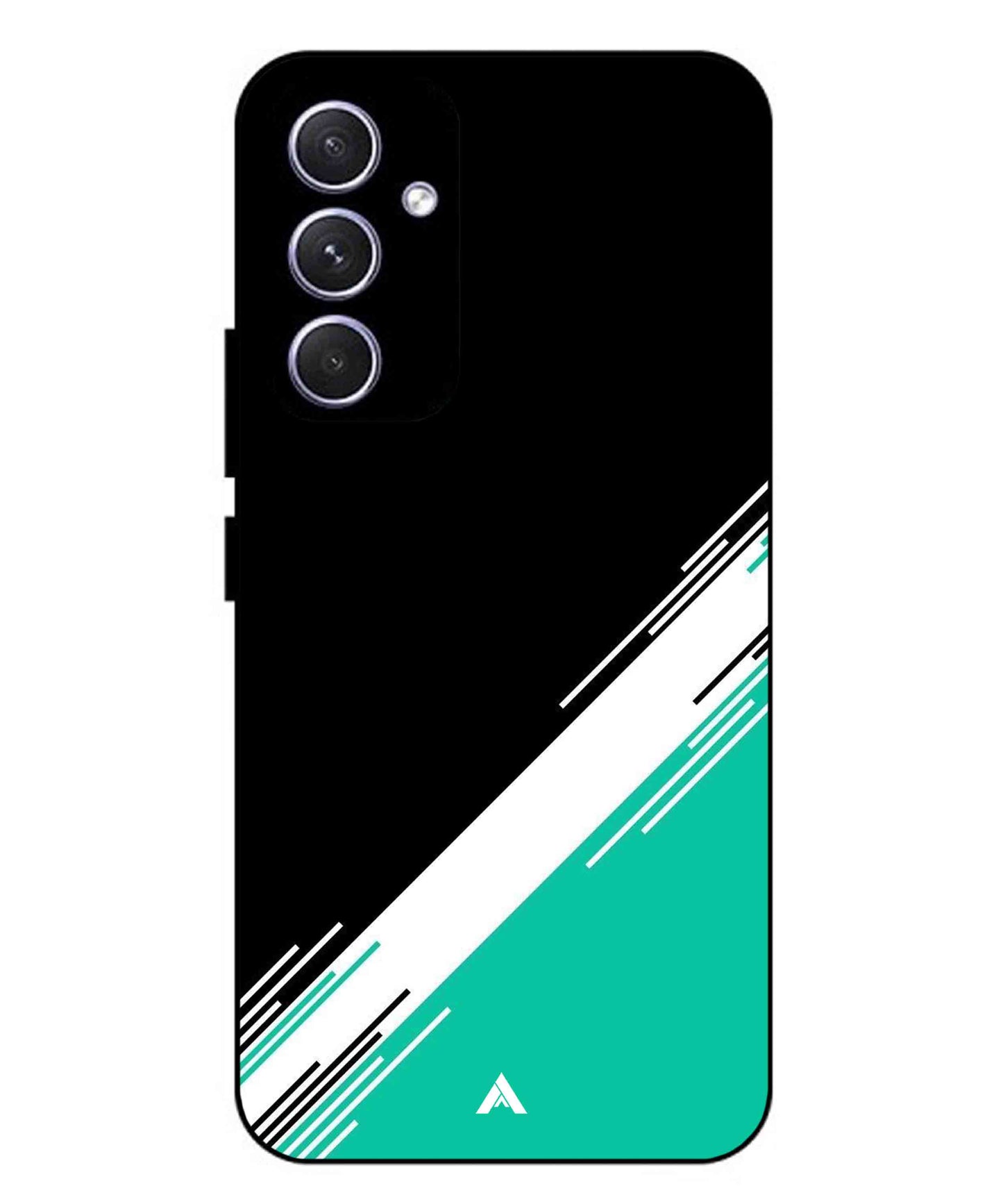 Stripe Pattern 5 Metal Back Cover Phone Case for Samsung Galaxy A55