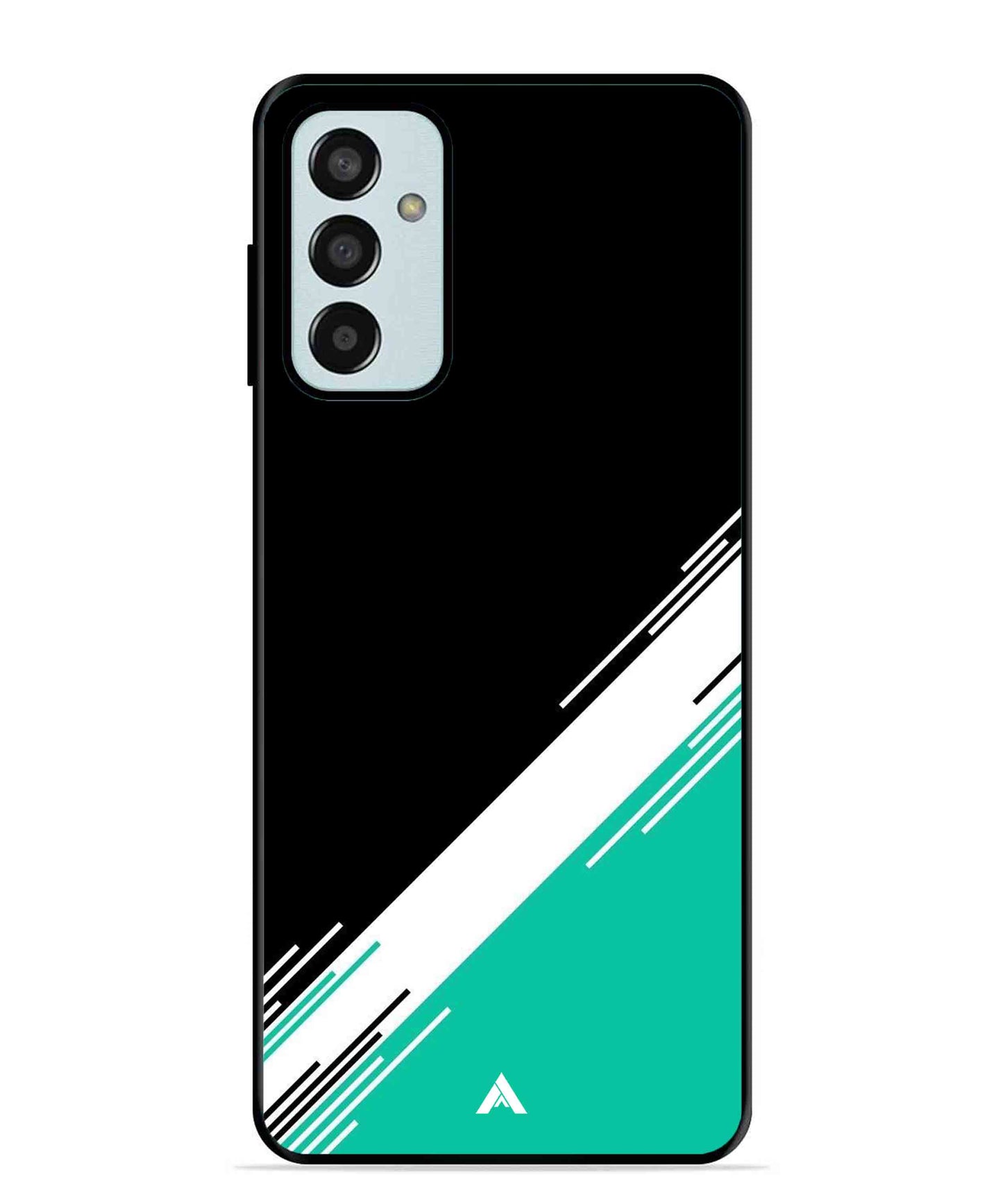 Stripe Pattern 5 Metal Back Cover Phone Case for Samsung Galaxy M13 4G