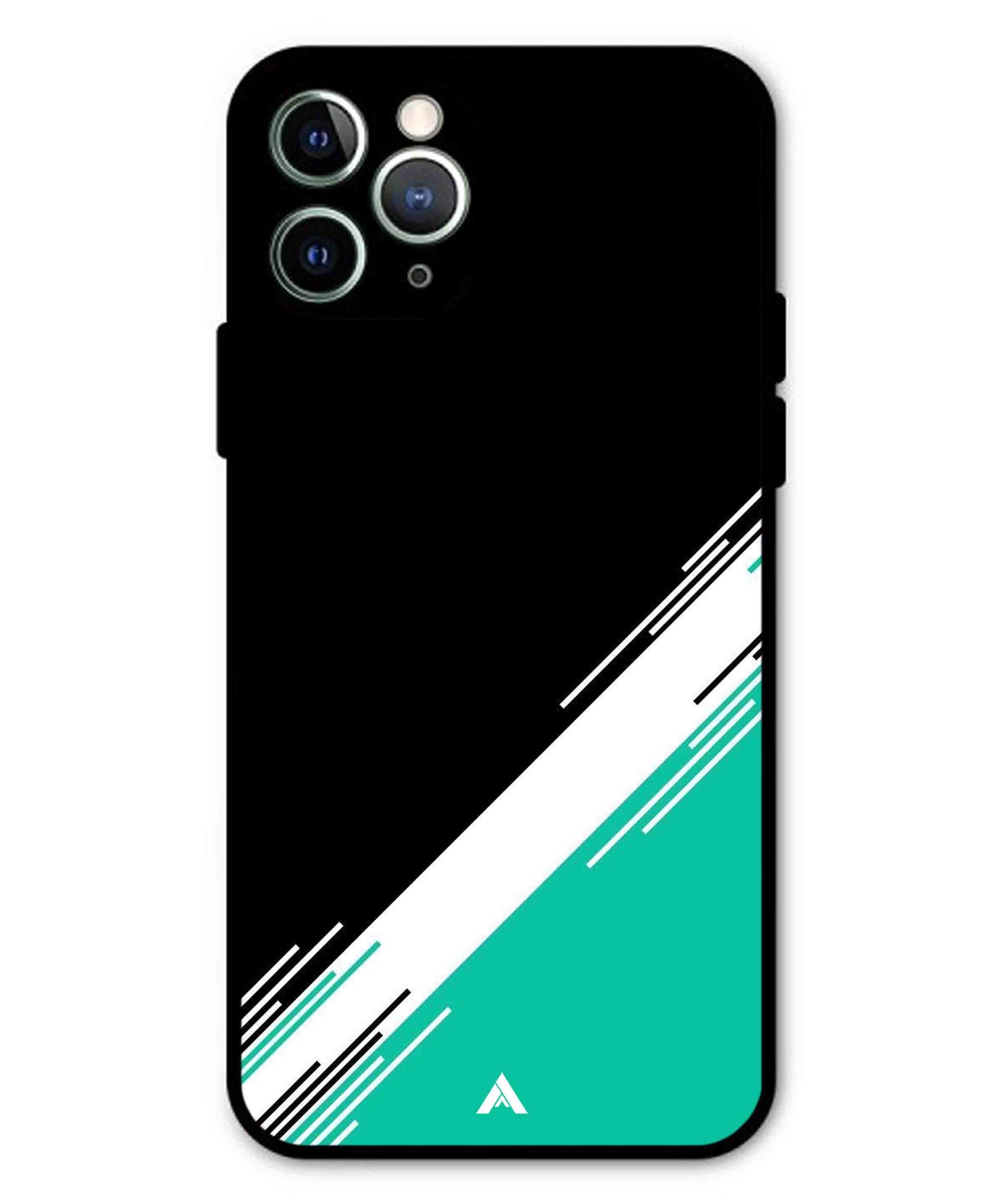 Stripe Pattern 5 Metal Back Cover Phone Case for iPhone 11 Pro Max