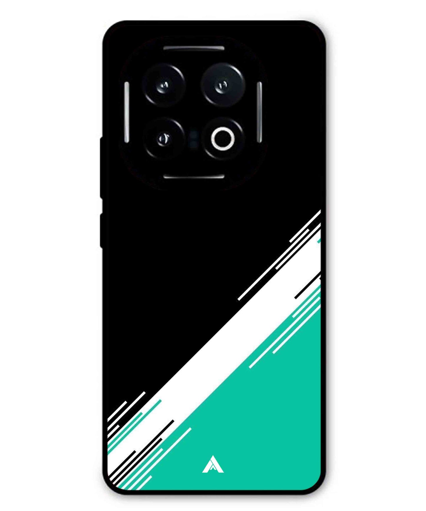 Stripe Pattern 5 Metal Back Cover Phone Case for iQOO 13