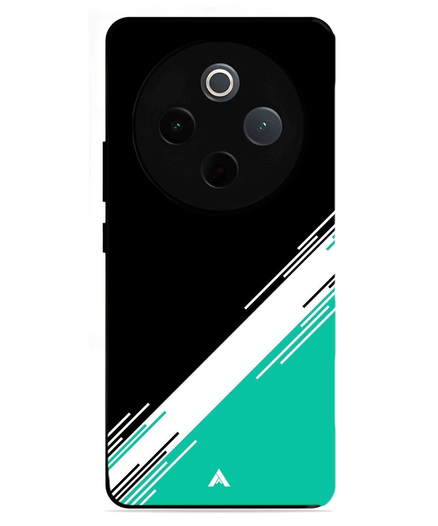 Stripe Pattern 5 Metal Back Cover Phone Case for iQOO Z10