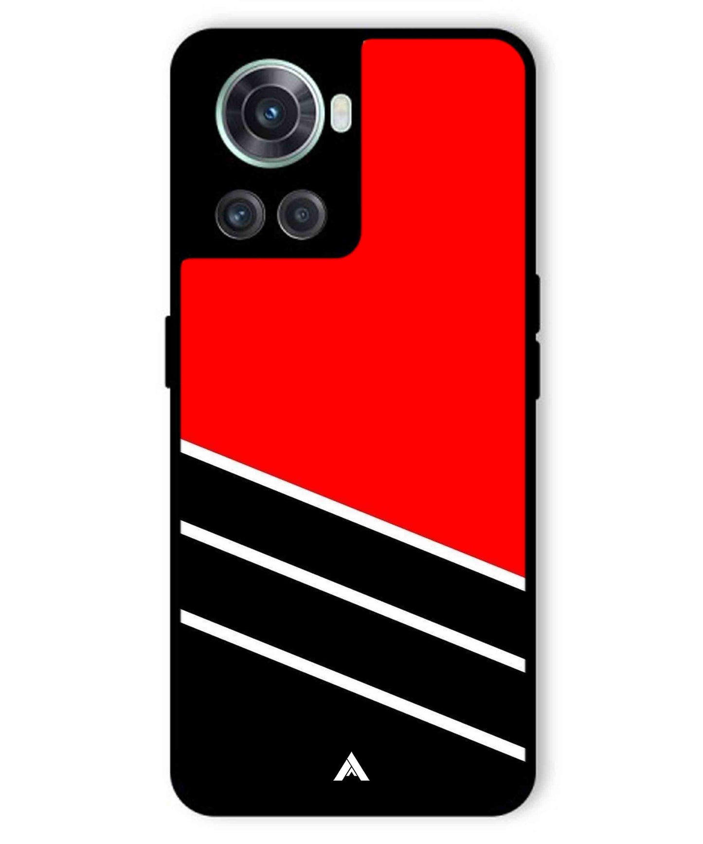 Stripe Pattern 7 Metal Back Cover Phone Case for Oneplus 10R