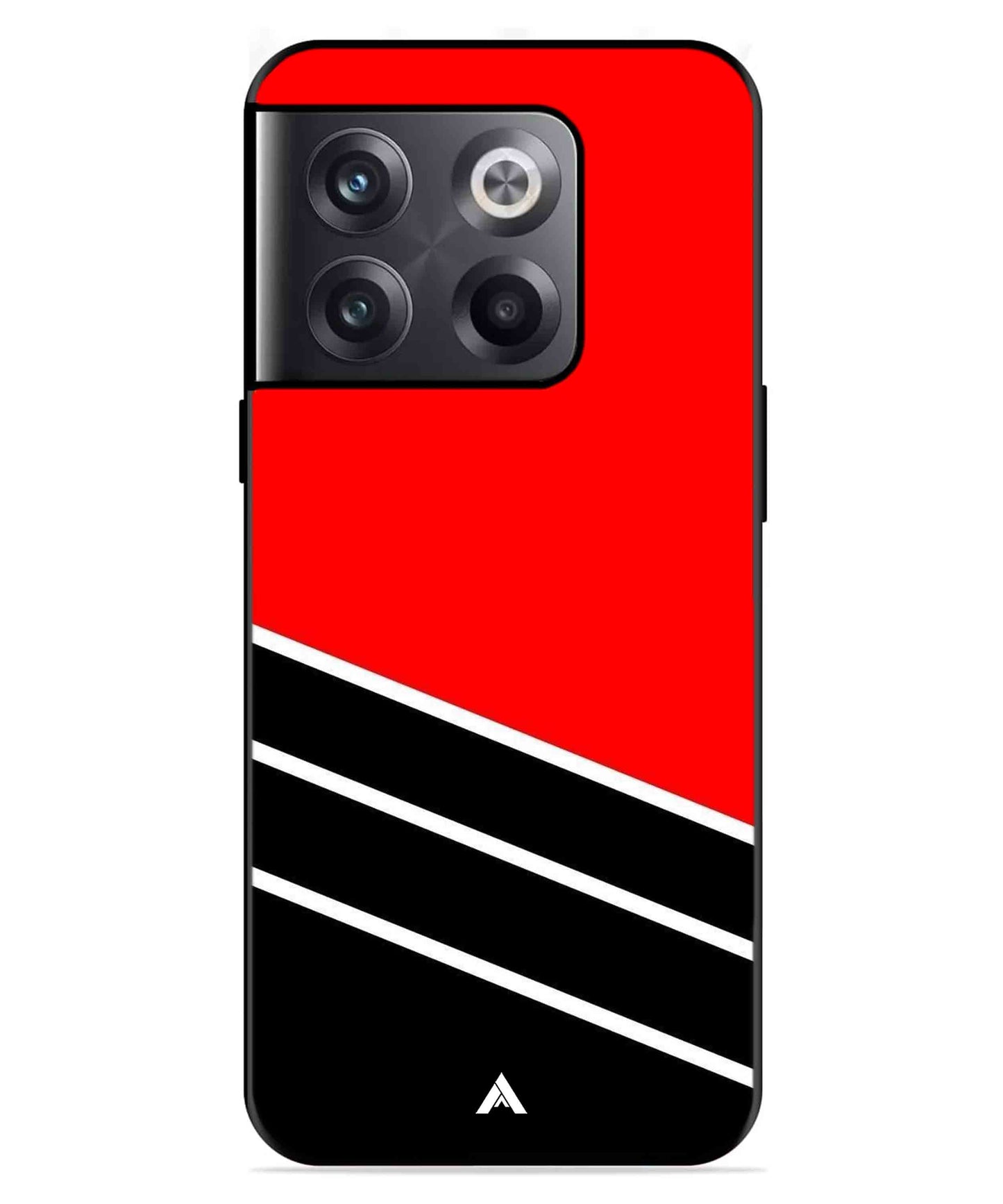 Stripe Pattern 7 Metal Back Cover Phone Case for Oneplus 10T