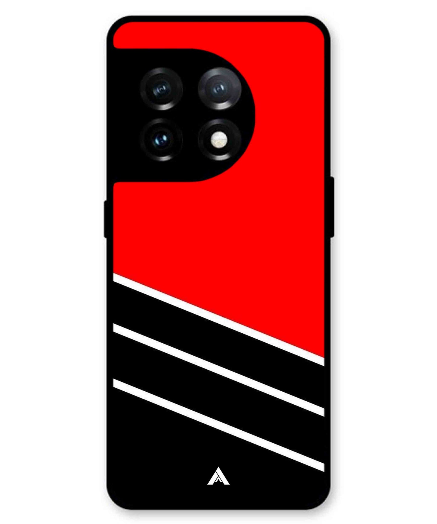 Stripe Pattern 7 Metal Back Cover Phone Case for Oneplus 11