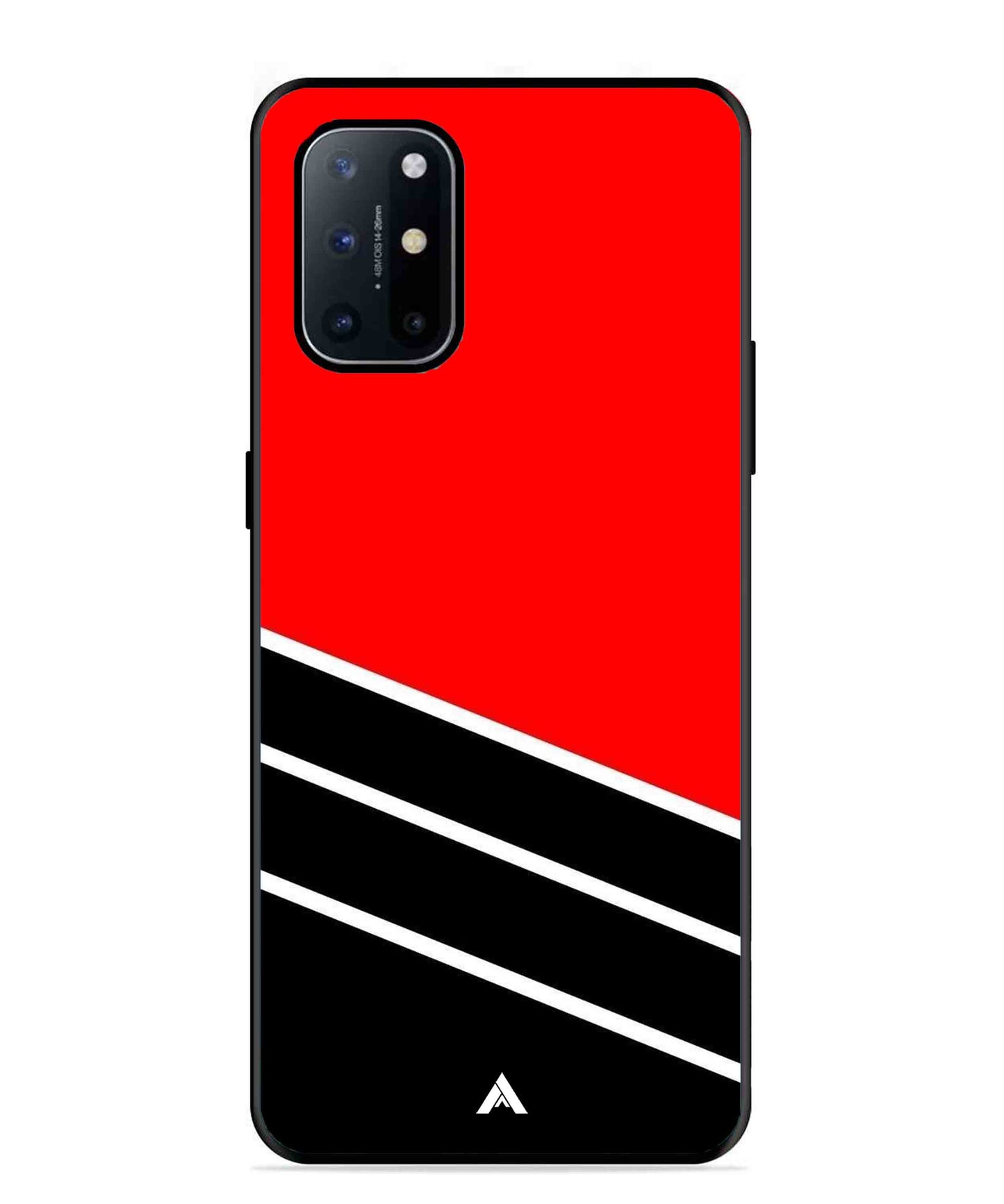 Stripe Pattern 7 Metal Back Cover Phone Case for Oneplus 8T