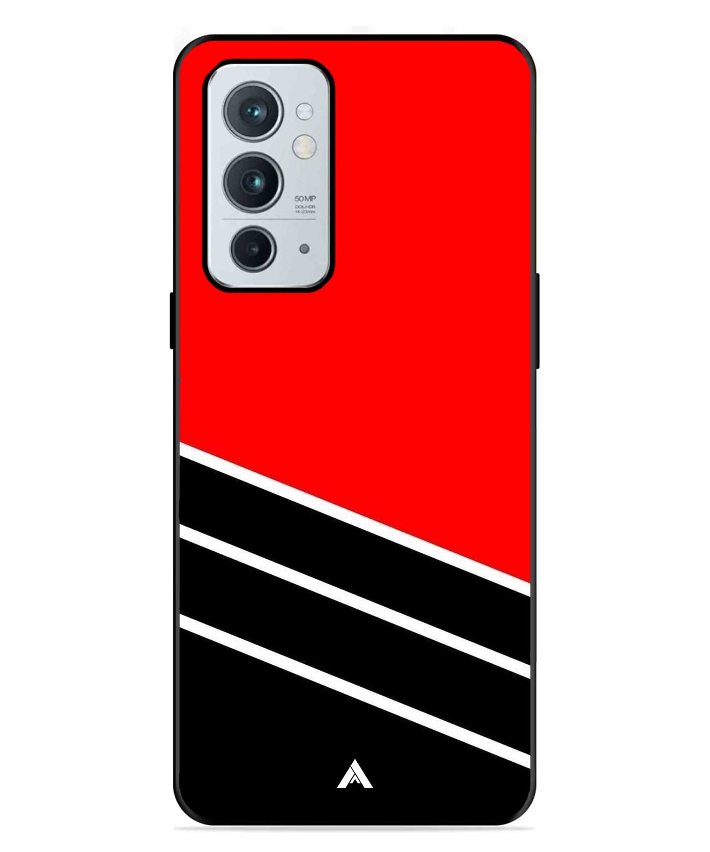 Stripe Pattern 7 Metal Back Cover Phone Case for Oneplus 9RT