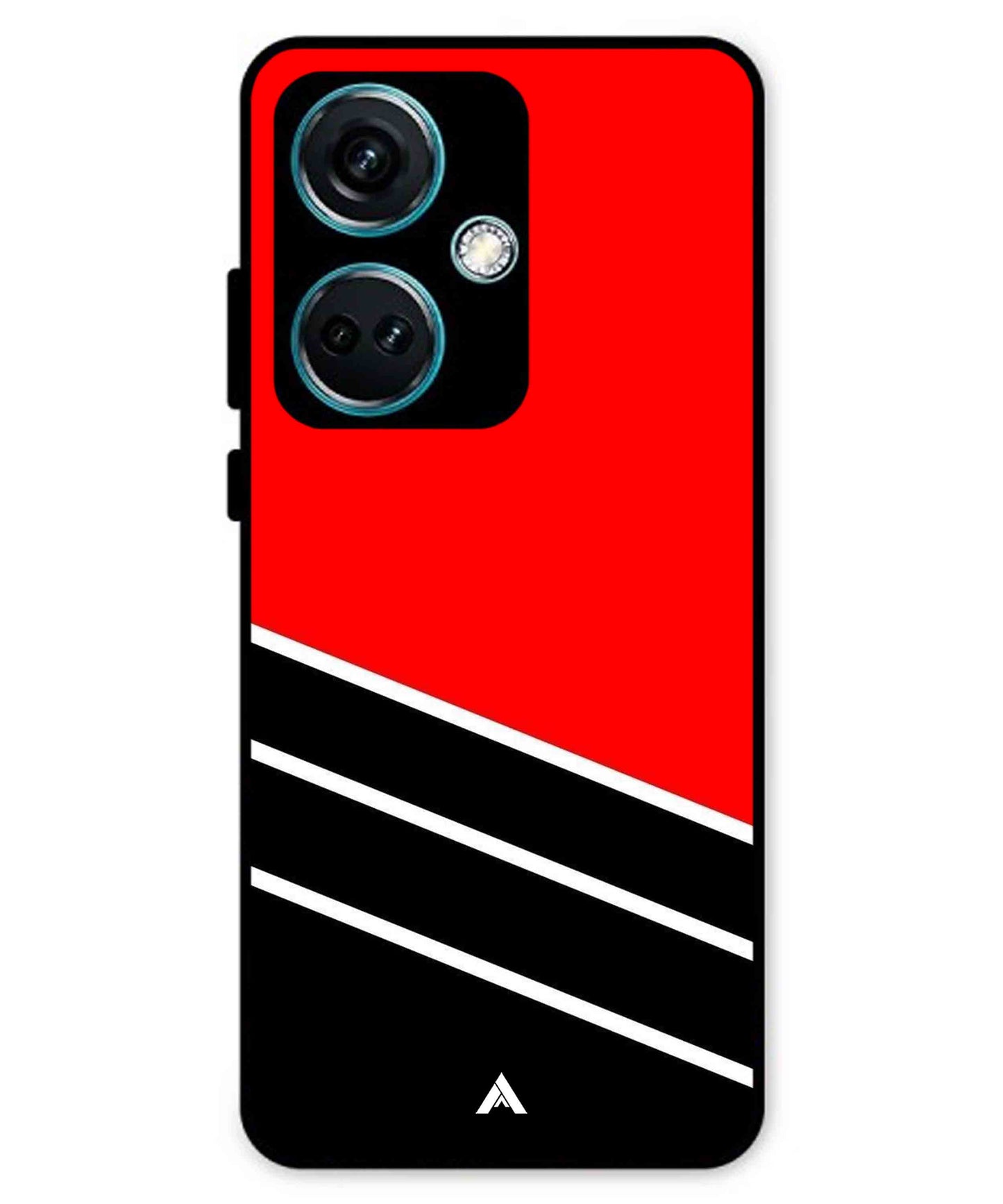 Stripe Pattern 7 Metal Back Cover Phone Case for Oneplus Nord CE 3